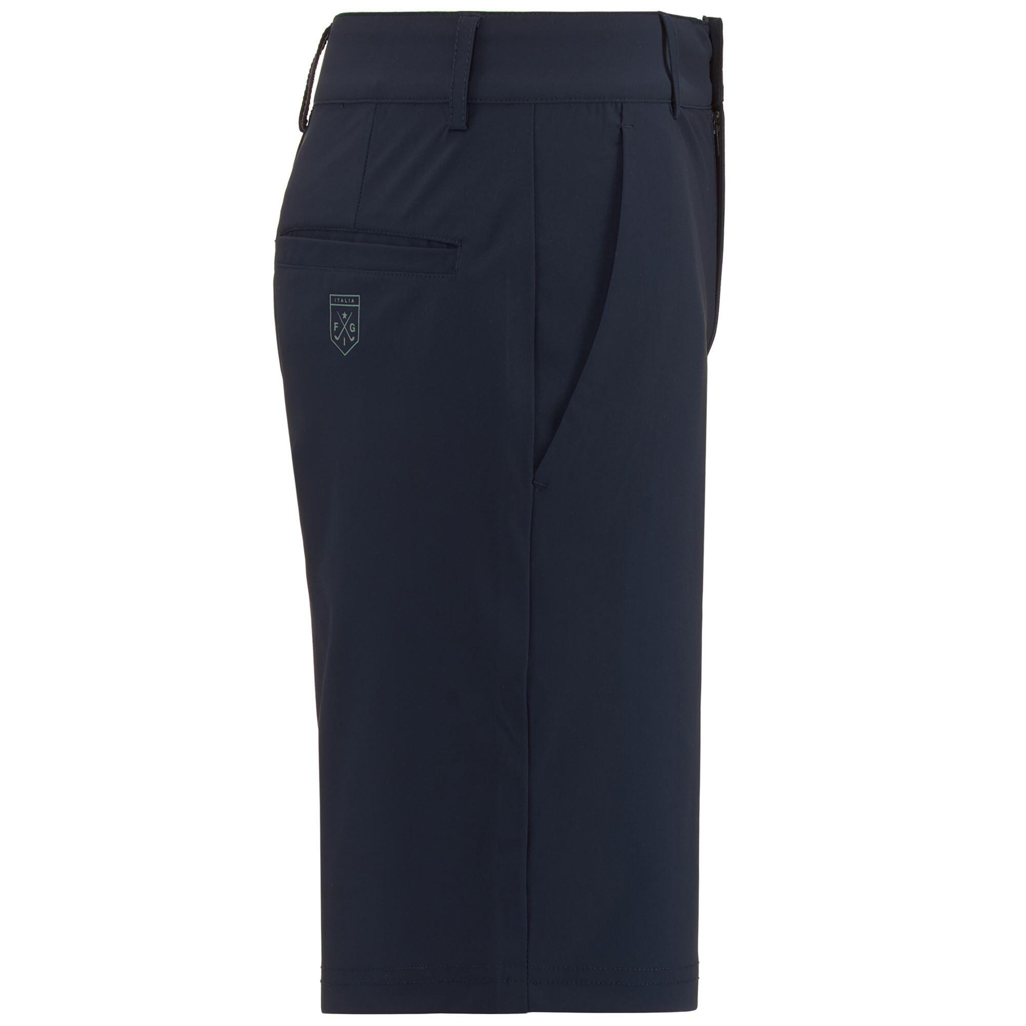 Pantaloncini sportivi da bambina in nylon blu da golf 2/5