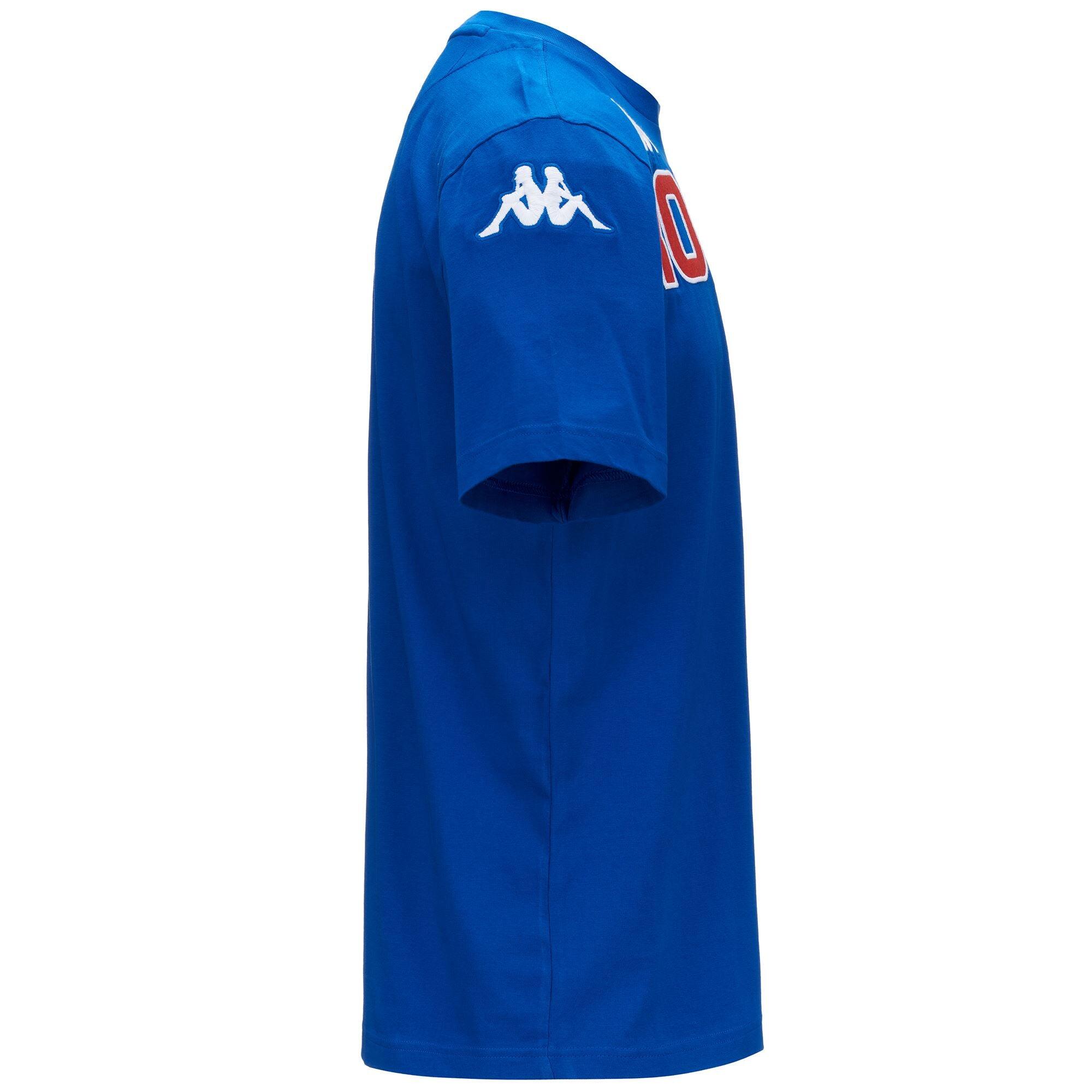 T-shirt da uomo in cotone blu da rugby 2/5