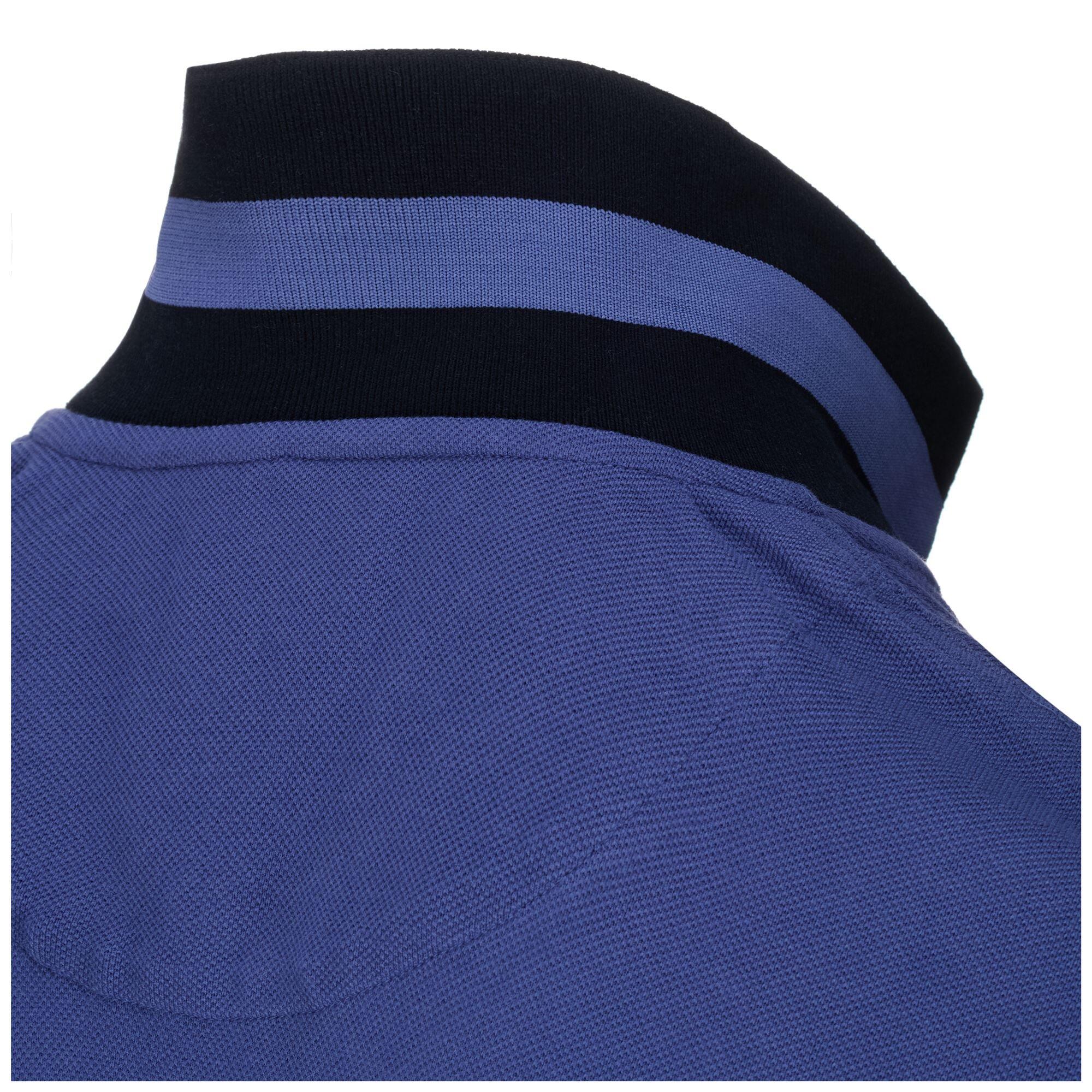 Polo da uomo donna in cotone blu da sci 5/7