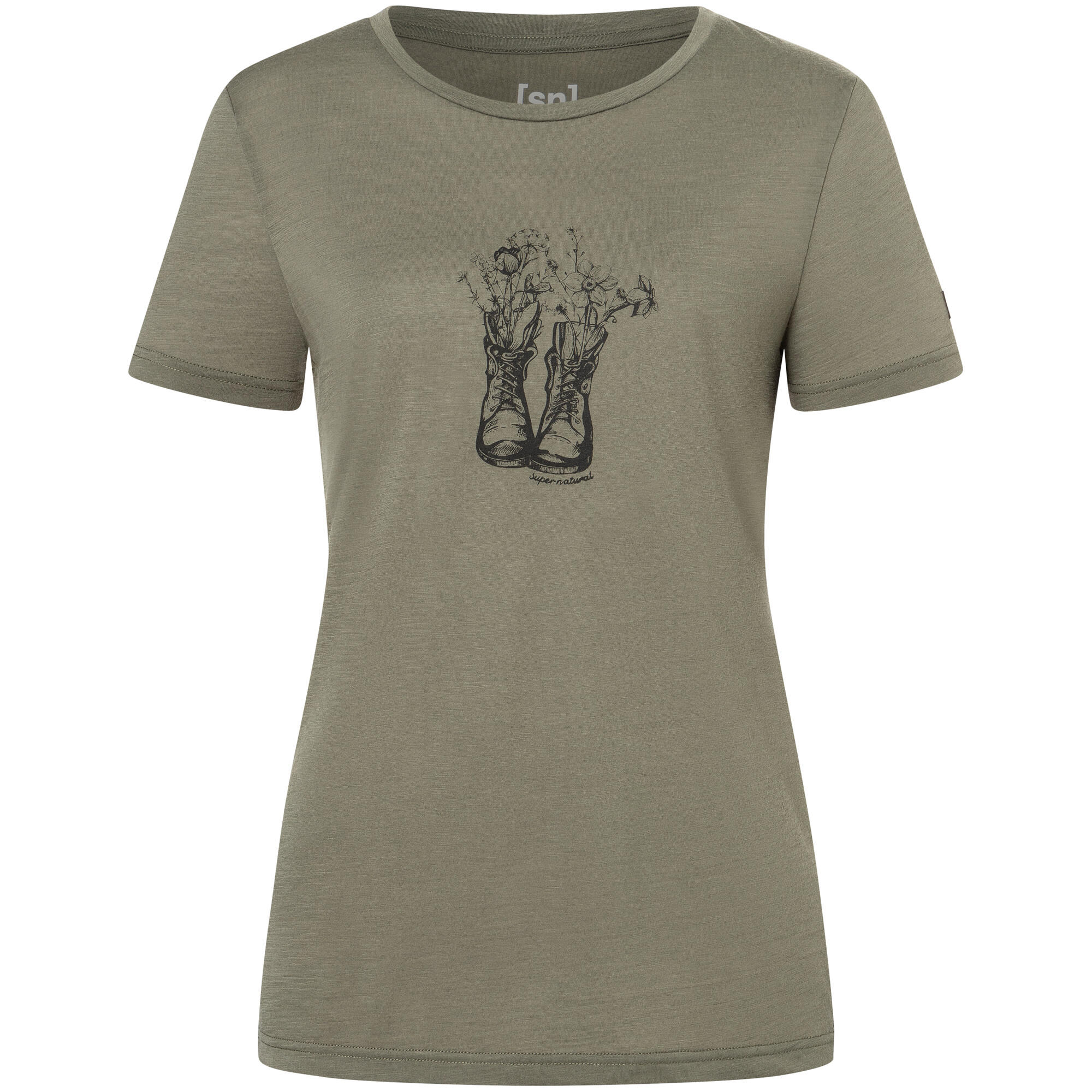 Koszulka z krótkim rękawem damska SUPER.NATURAL W Flower Boots Tee