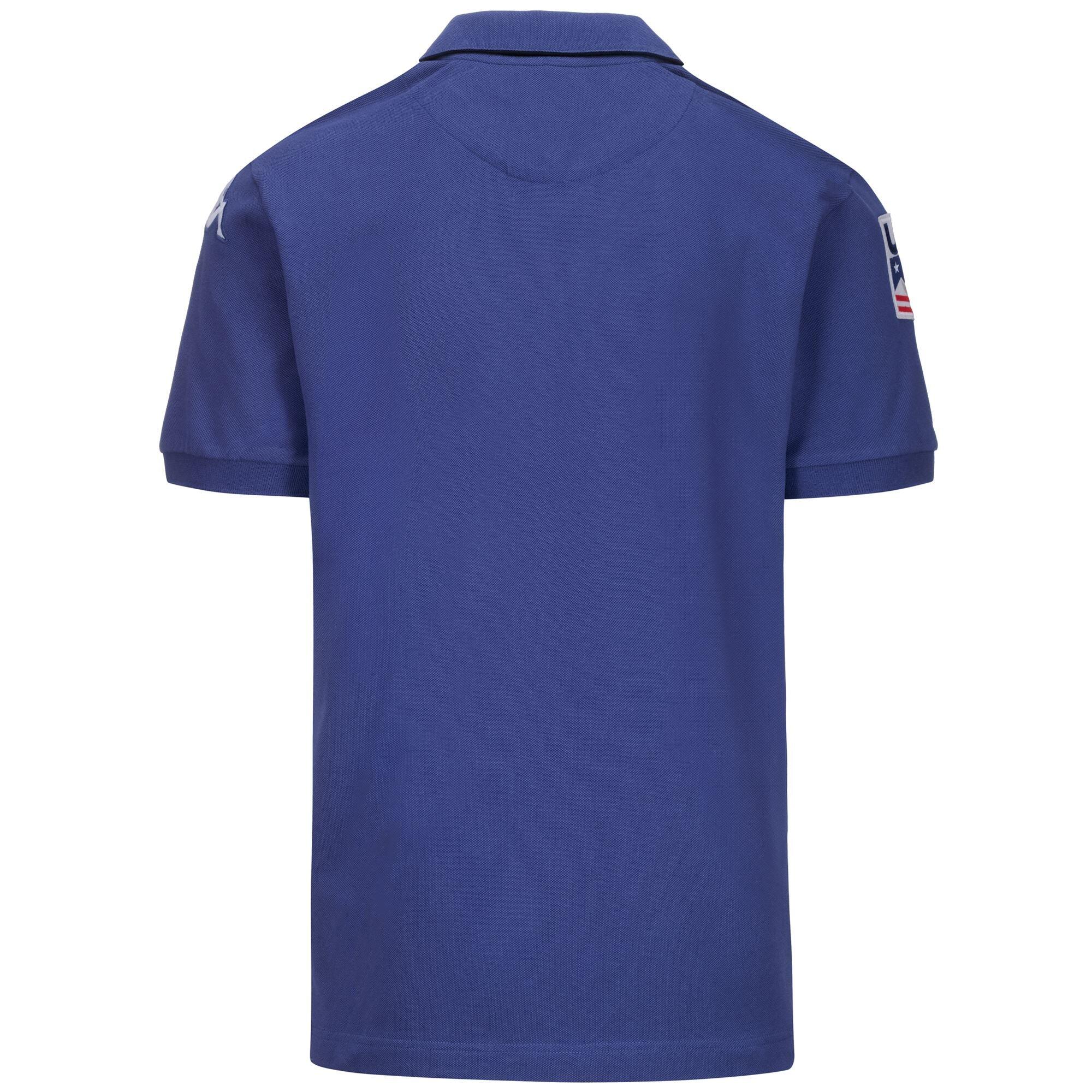 Polo da uomo donna in cotone blu da sci 4/7