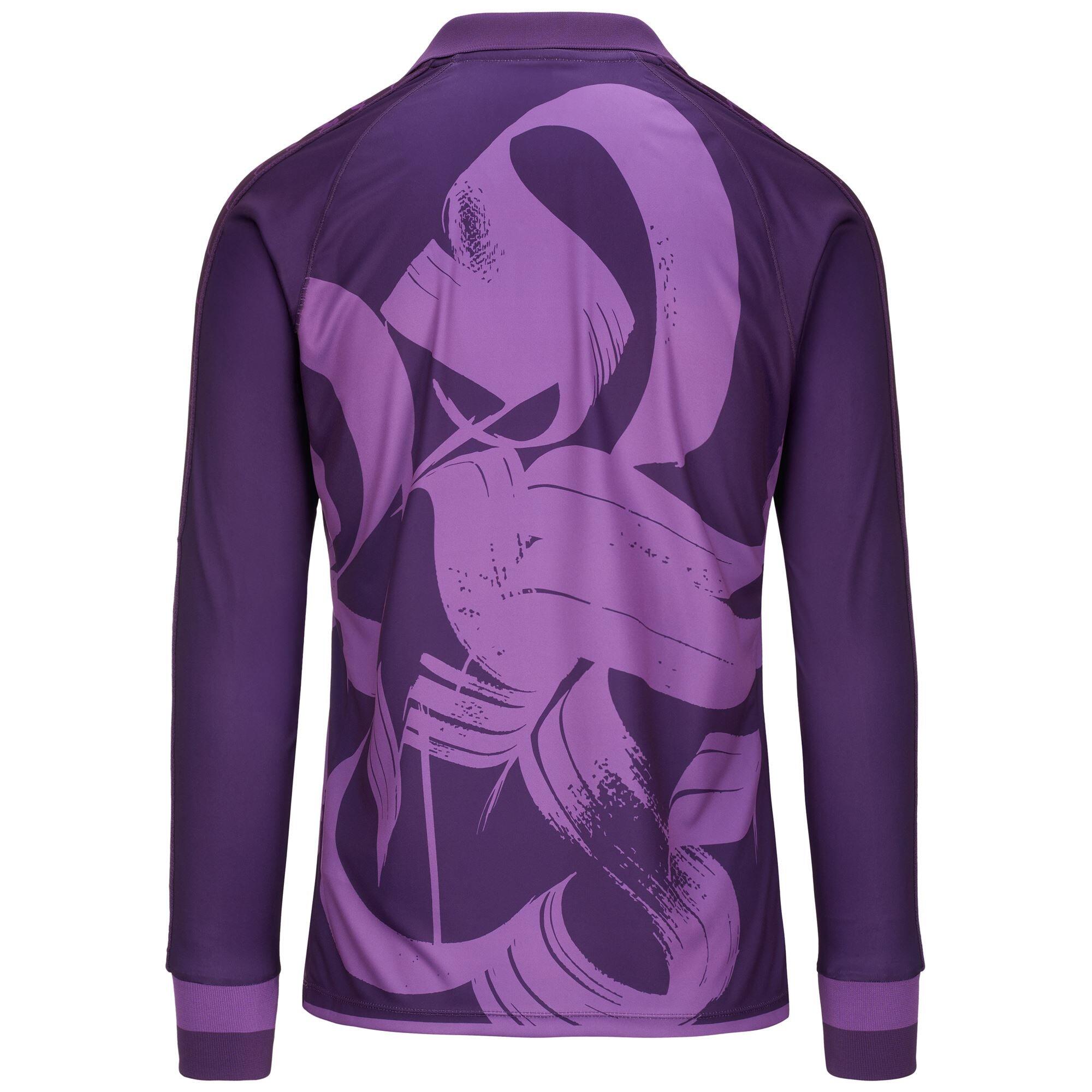 T-shirt da uomo in poliestere viola da calcio 3/5