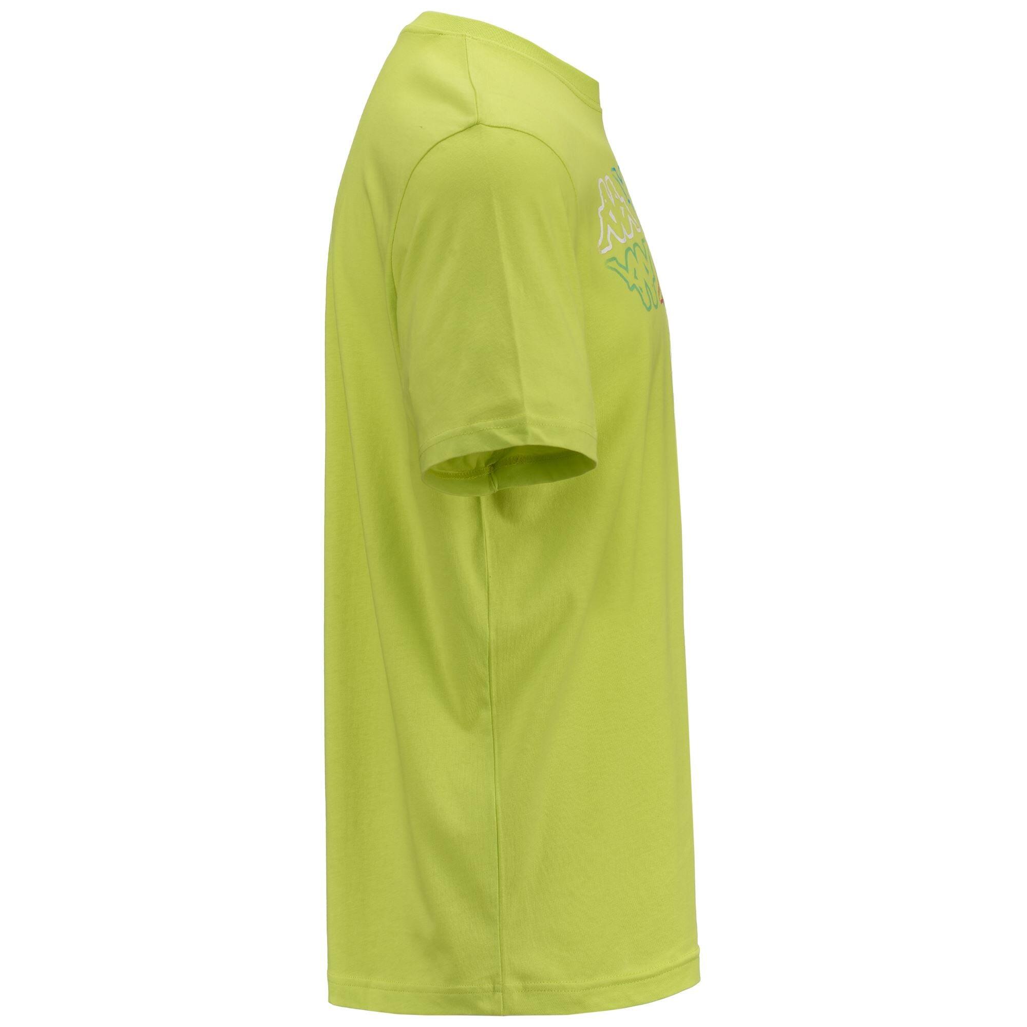 T shirt maglietta da uomo in cotone verde da palestra 2/7