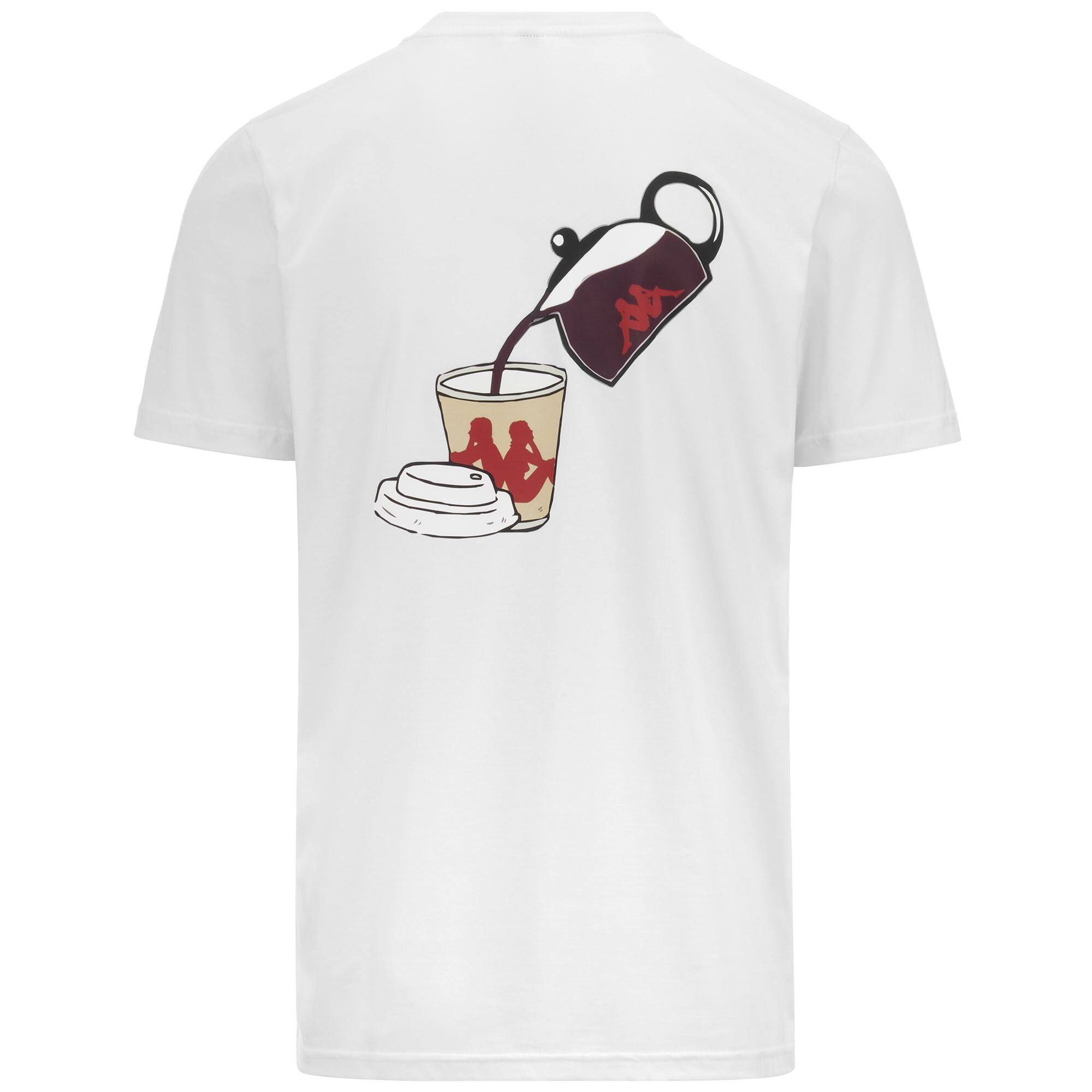 t-shirt da uomo in cotone bianco da fitness 3/4