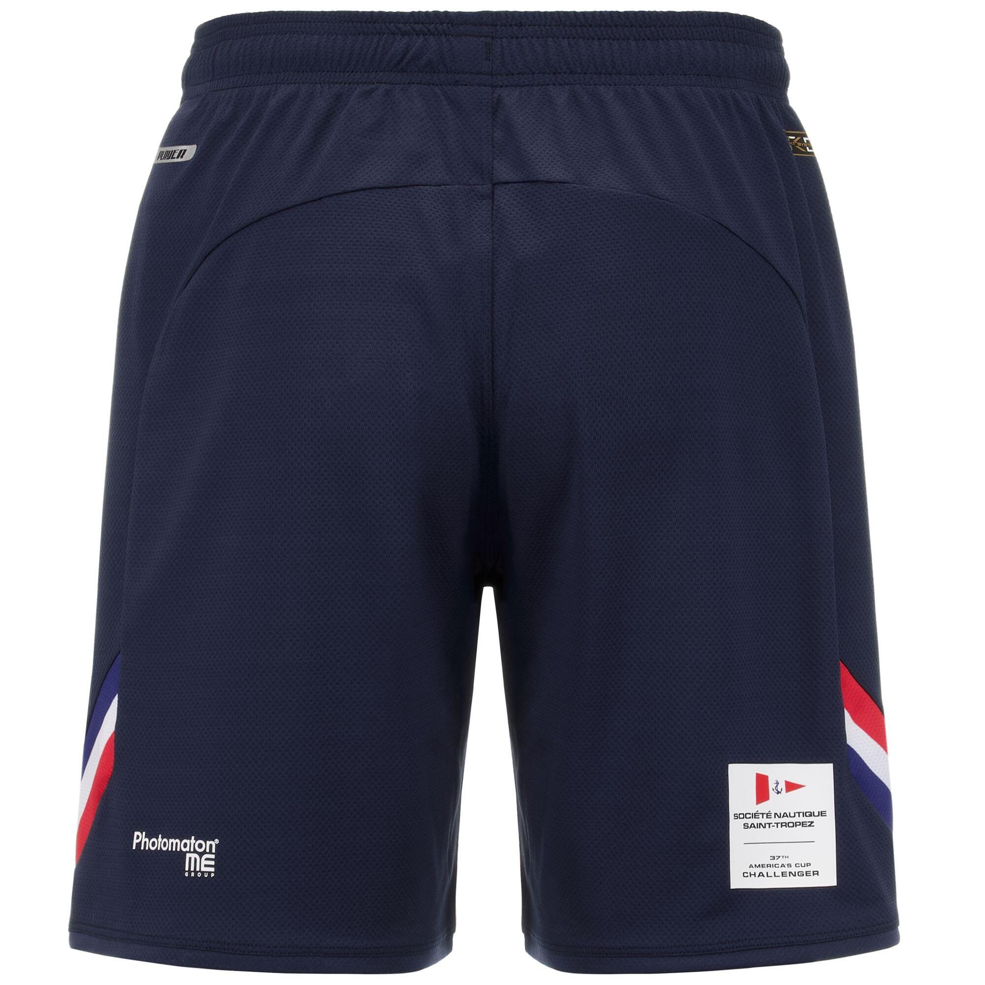 Pantaloncini sportivi da uomo in poliestere riciclato blu da vela 3/5