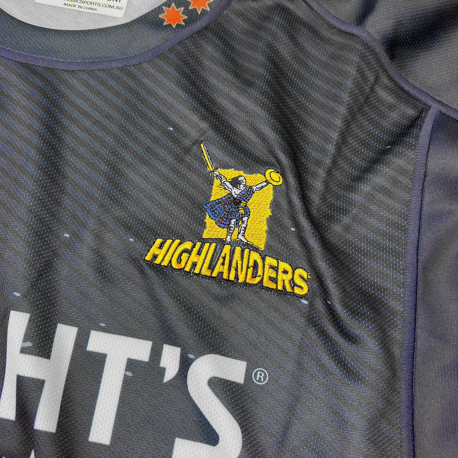 Highlanders 2024 Super Rugby Adults Training Rugby Shirt 3/7