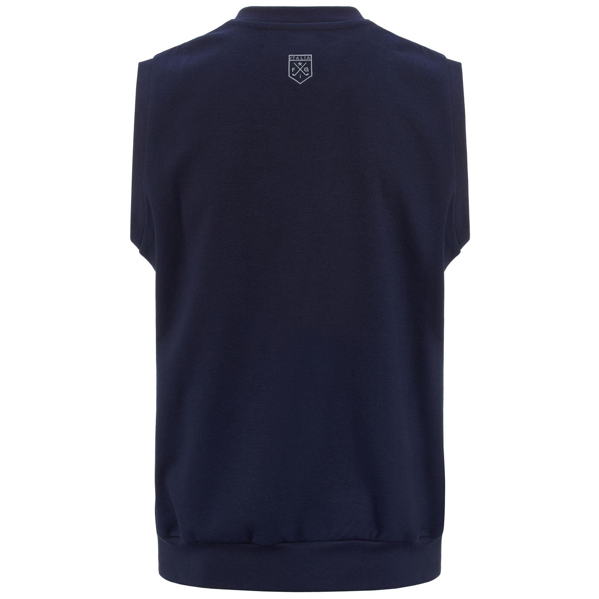 maglione da bambino in poliestere blu da allenamento 3/4