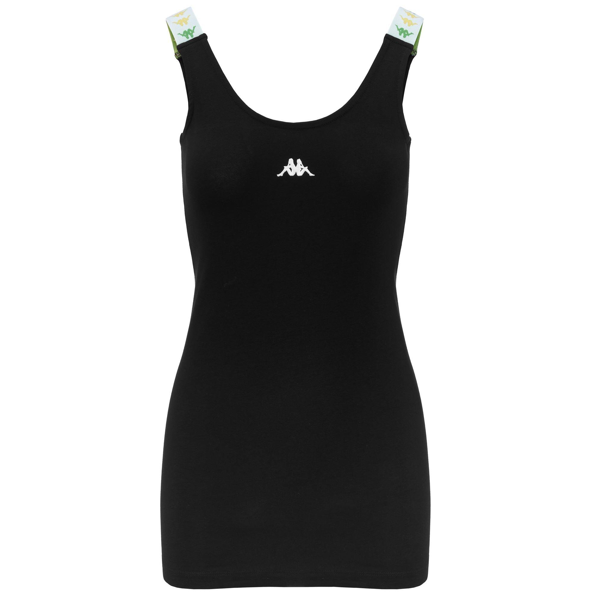 KAPPA vestito da bambina in cotone nero da allenamento