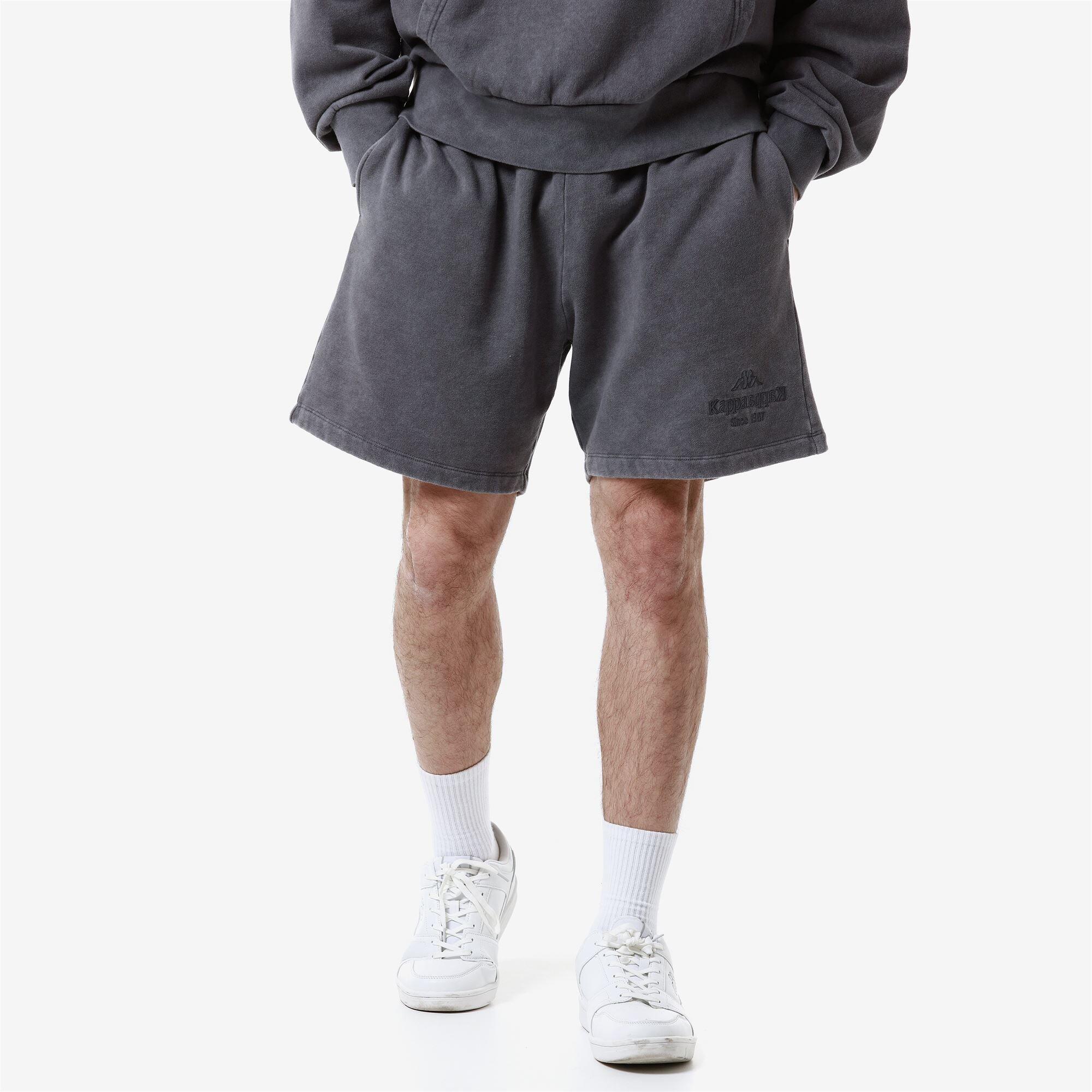 Pantaloncini sportivi da uomo in cotone grigio da streetwear sportivo 5/7