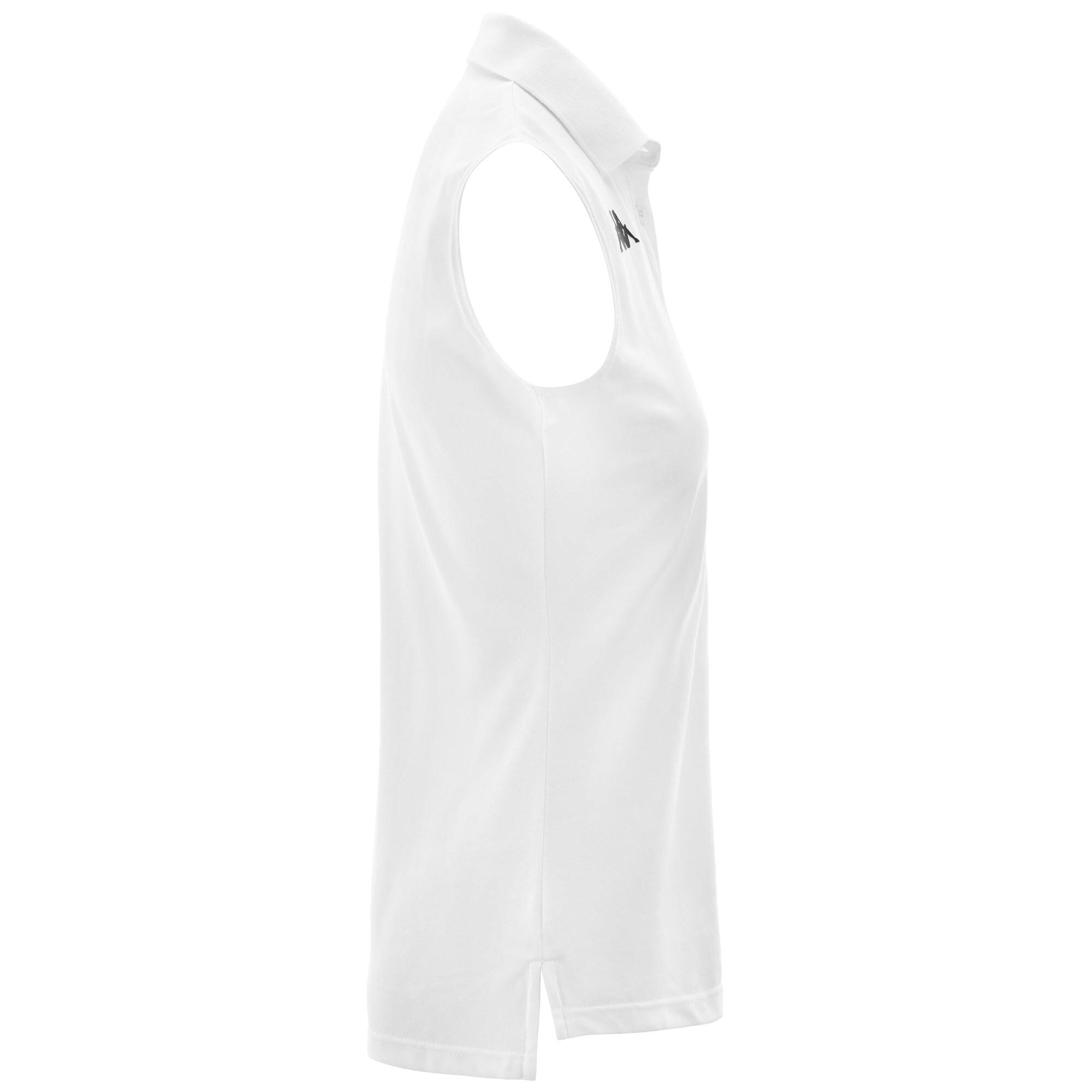Polo da donna in cotone bianco da golf 2/5