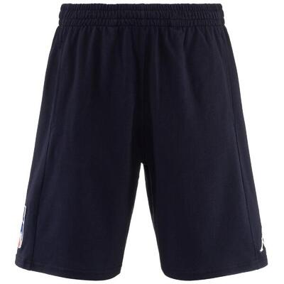 pantaloncini da uomo in cotone blu da fitness