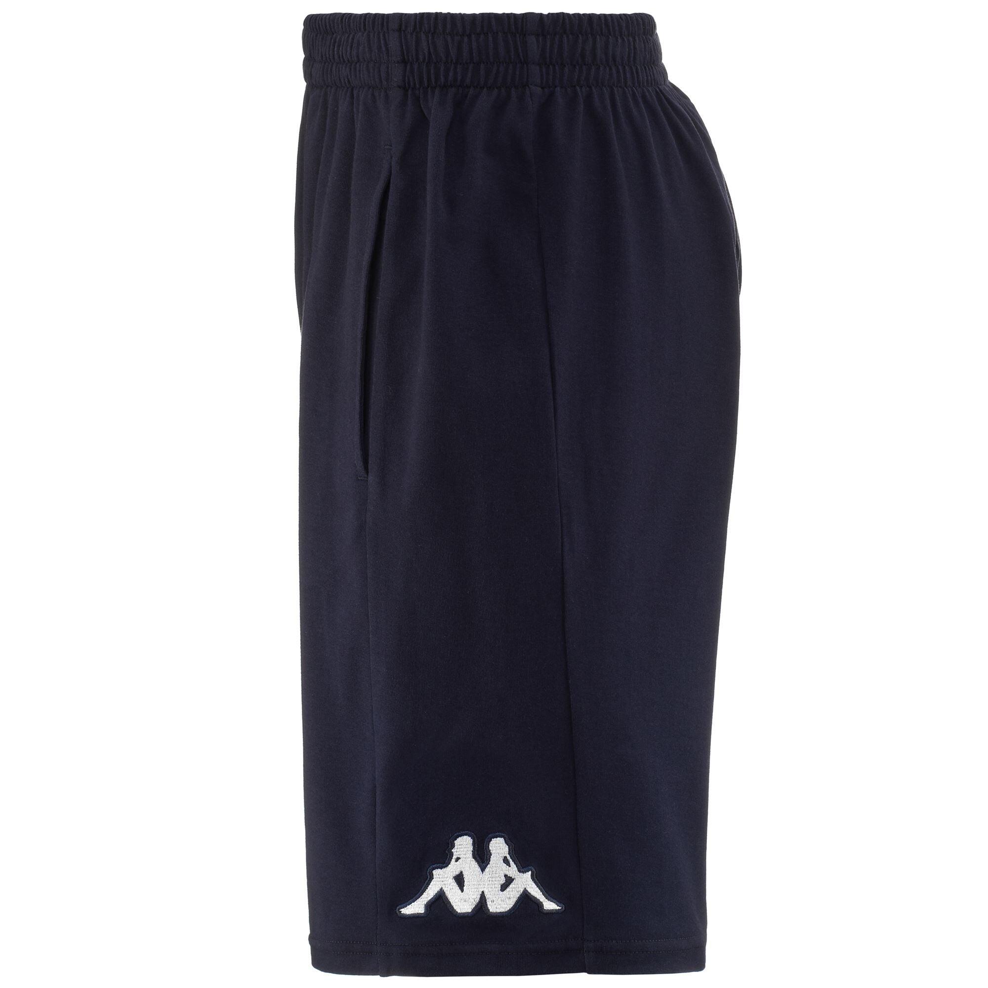 pantaloncini da uomo in cotone blu da fitness 4/5