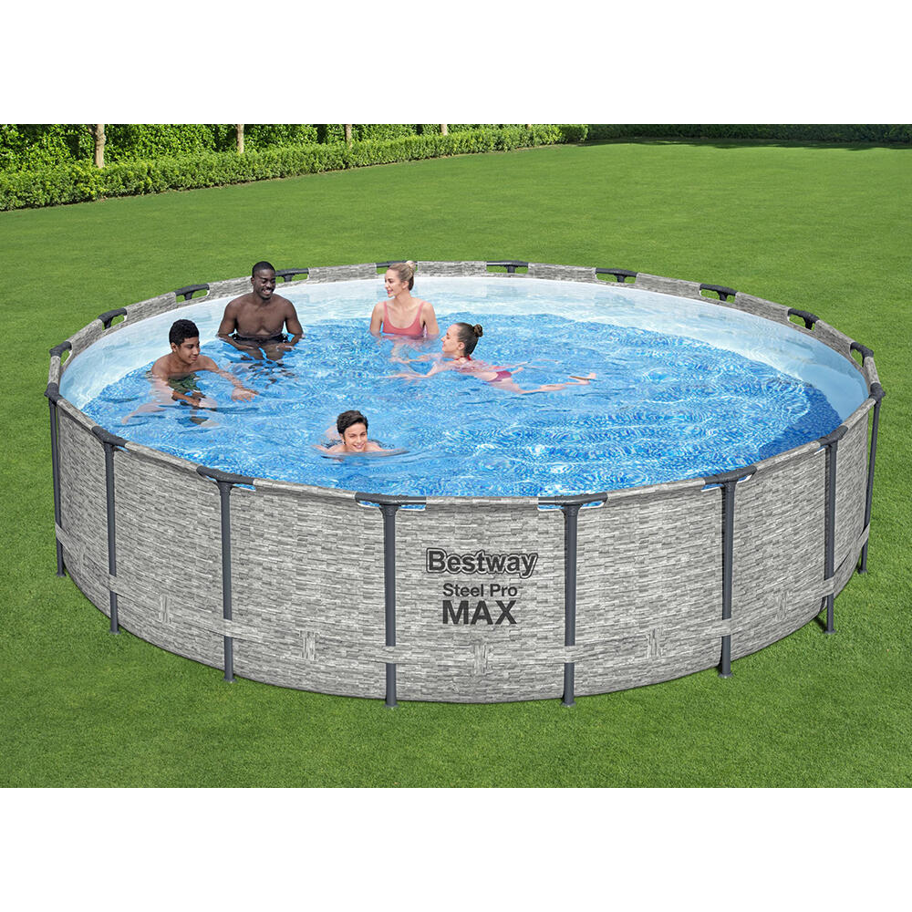 Bestway Steel Pro MAX Above Ground Pool  Set Round 5.49 m x 1.22 m 3/7