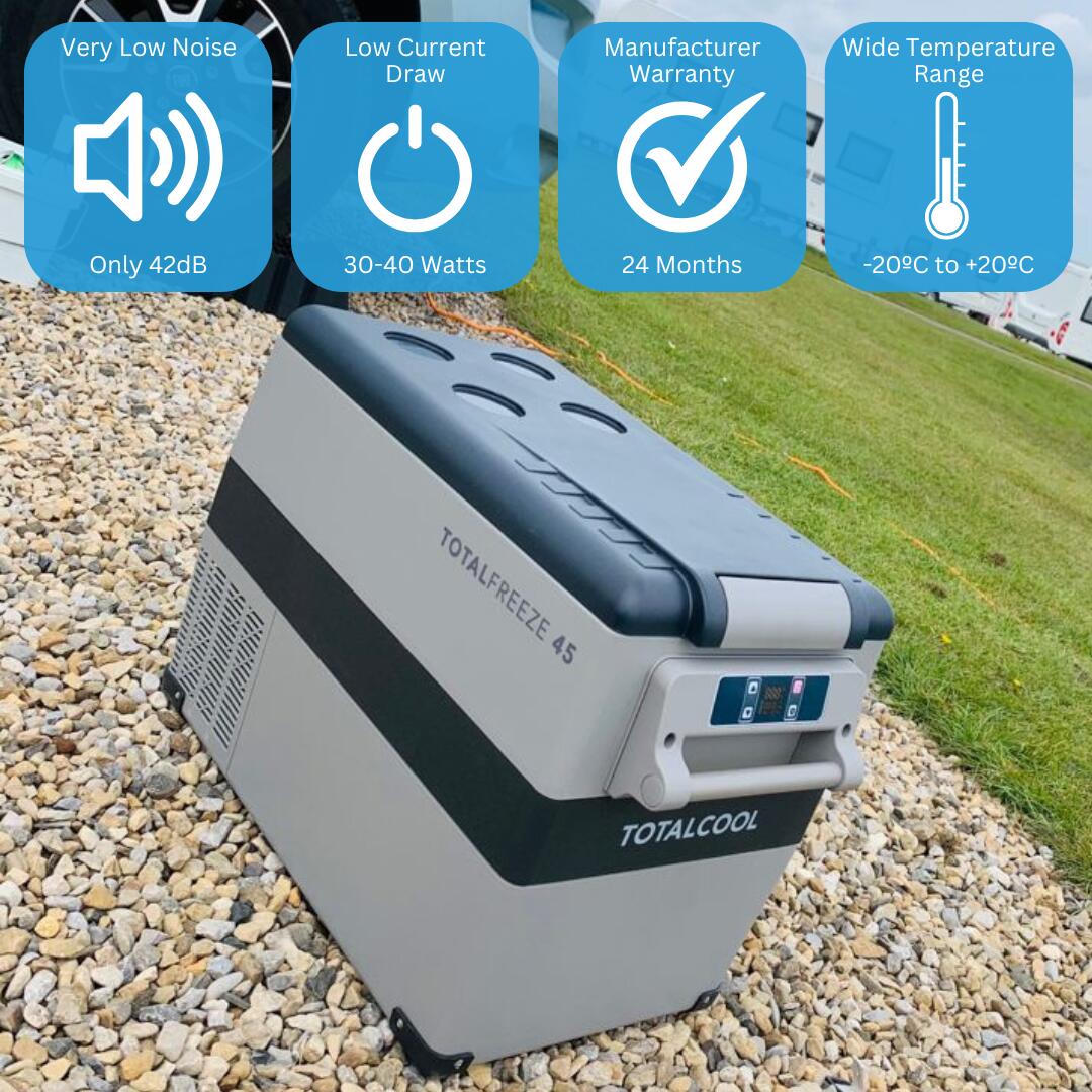 Totalfreeze Portable Fridge Freezer - Fishing Compressor Cool Box 45L 4/7