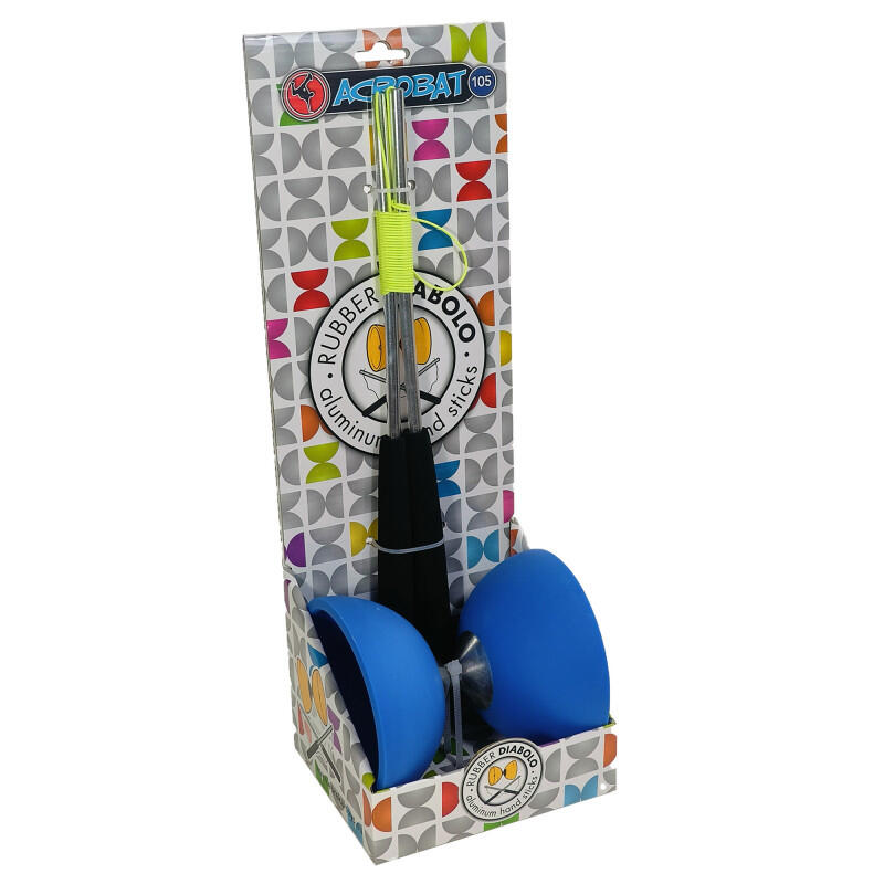 Diabolo set met aluminium stokjes Acrobat 1/1