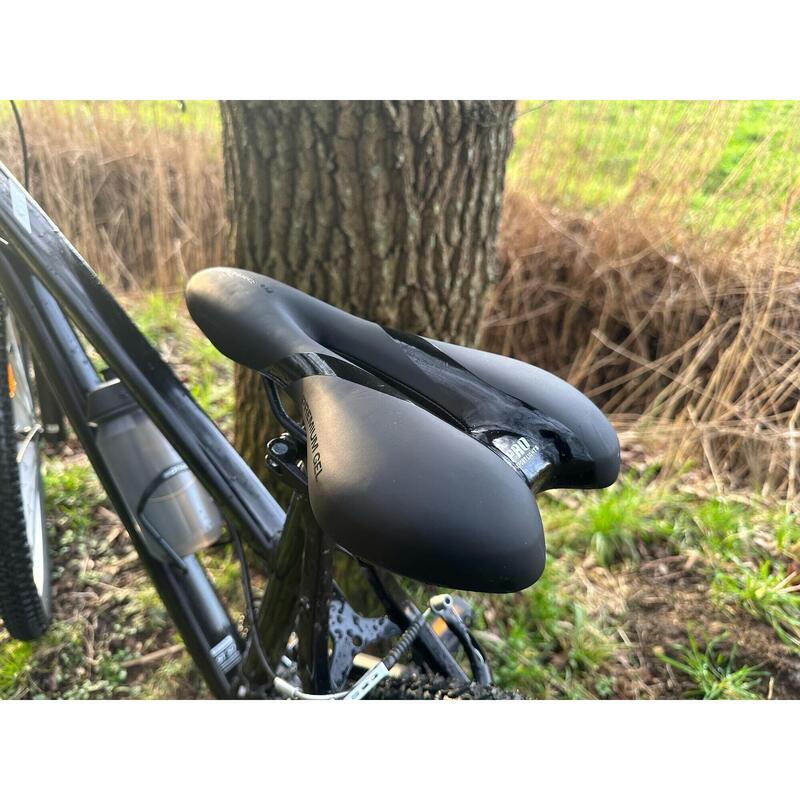 Selle de vélo Gel Comfort Femme/Homme - Noir - Premium Gel