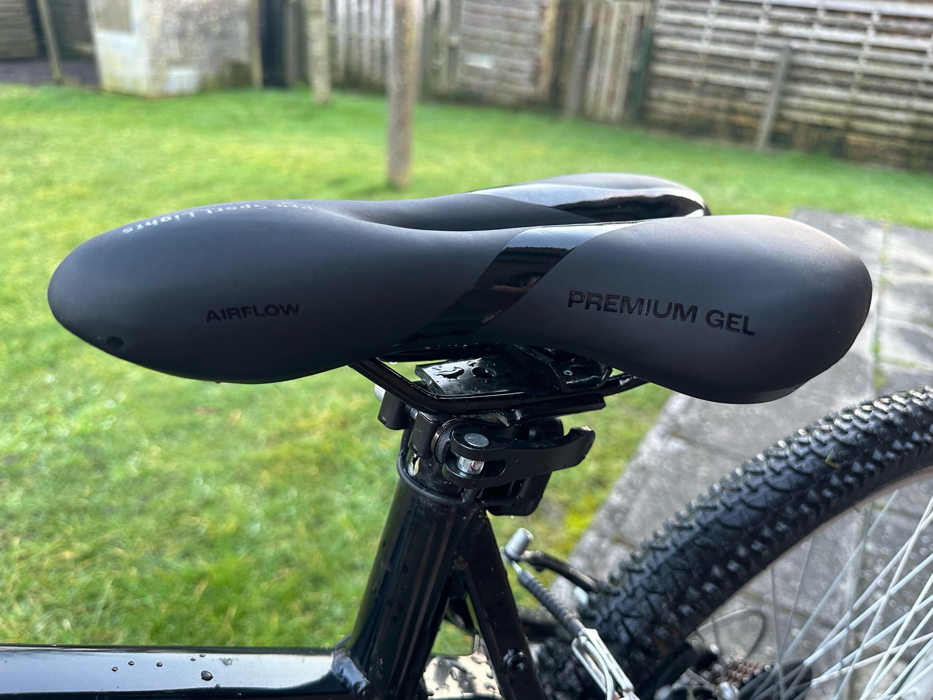 Sella per bicicletta Gel Comfort Donna/Uomo - Nero - Premium Gel 4/7