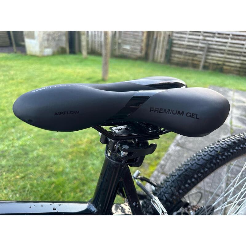 Fietszadel Gel Comfort Dames/Heren - Zwart - Premium Gel