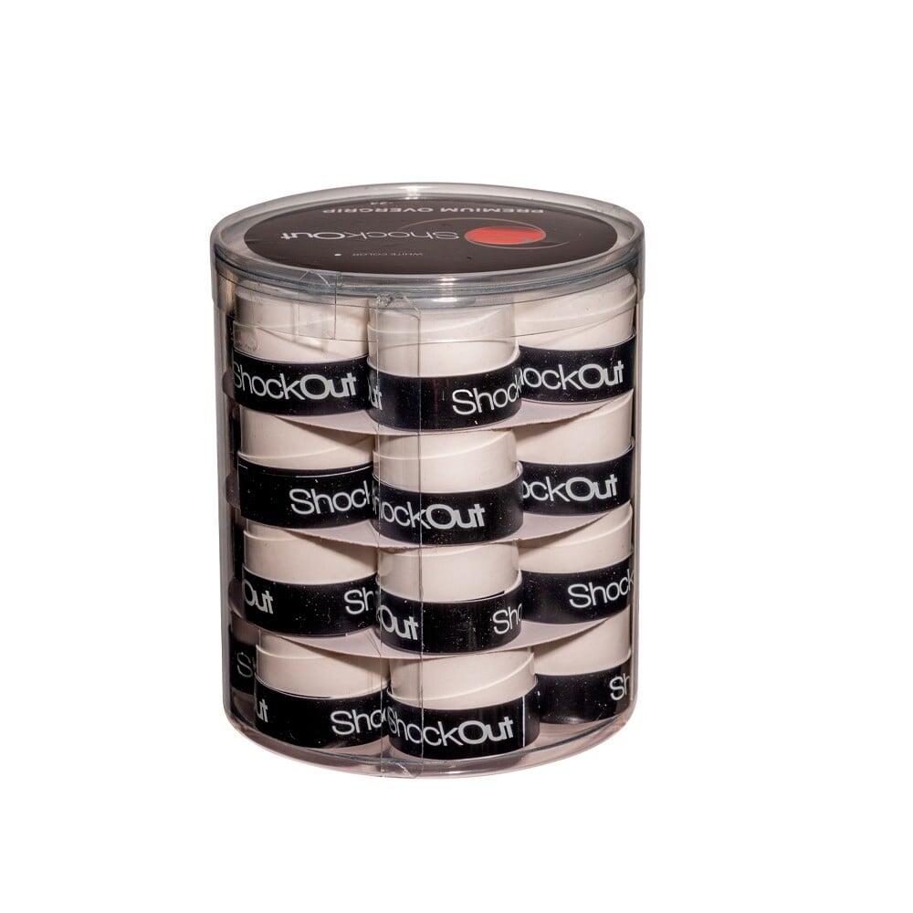 SHOCKOUT SHOCKOUT DRUM X24 OVERGRIPS PREMIUM WHITE SMOOTH 100-0049