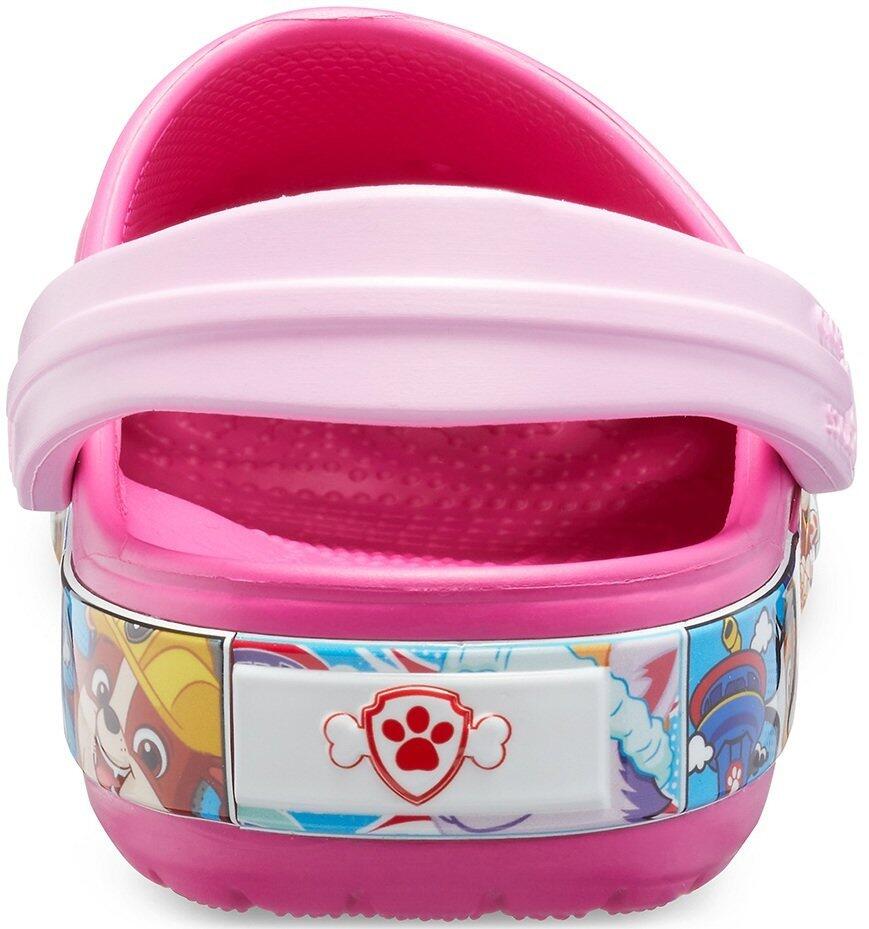 Klapki Crocs dla dzieci Fl Paw Patrol Band Clog różowe 205509 670