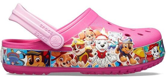 Klapki Crocs dla dzieci Fl Paw Patrol Band Clog różowe 205509 670