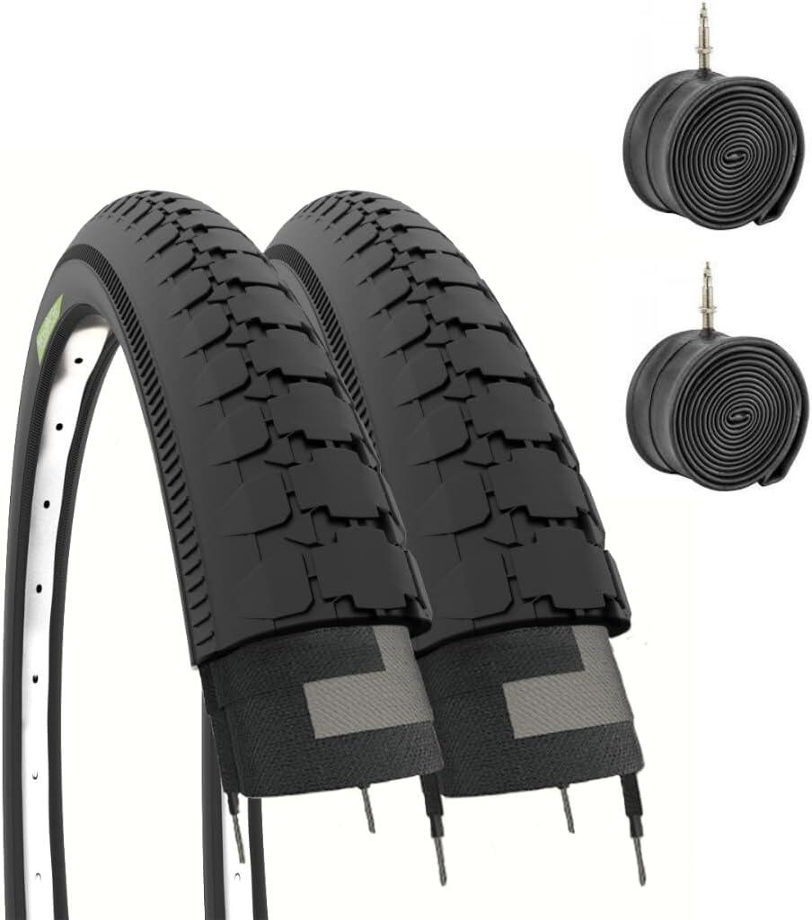 ECOVELO 2 copertoni 26x2x13/4 (54-571)+camere pneumatici carretto furgoncino bici EV