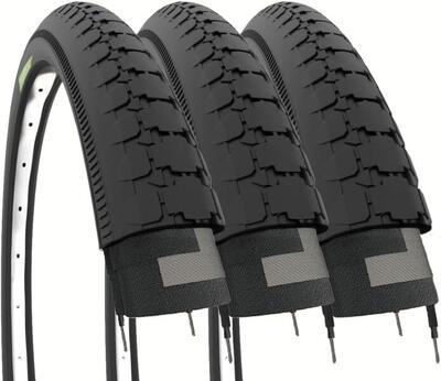 3 copertoni 26x2x1 3/4 (54-571) pnaumatici neri 26 x 2 x 1 3/4 adulto EV