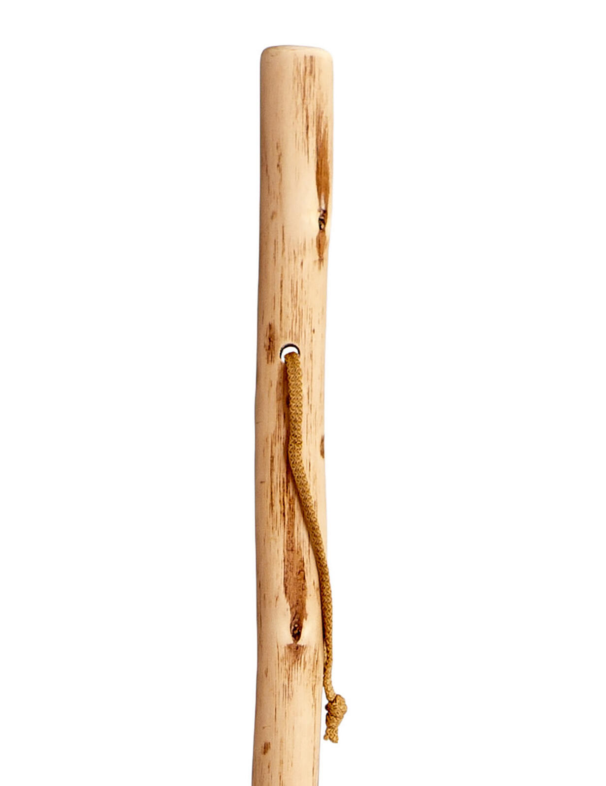 SB Bâton De Randonnée En Châtaignier Naturel 125 Cm – Léger, Solide, Pointe Métal Et Corde, Respectueux De L’environnement