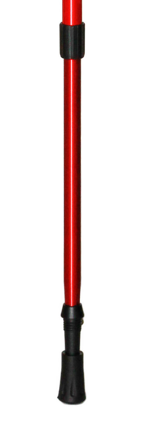 Bastone da trekking alluminio estensibile ROSSO 65-135cm 4/4