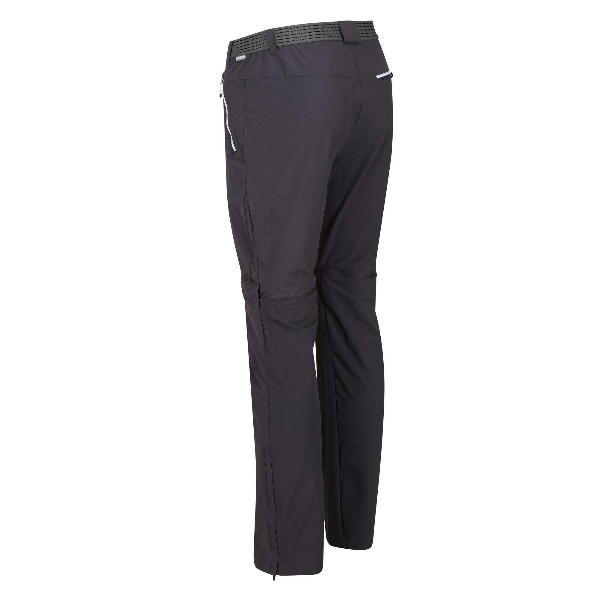 Pantalón senderismo hombre ajustable Regatta Mountain Zip Off 2/5