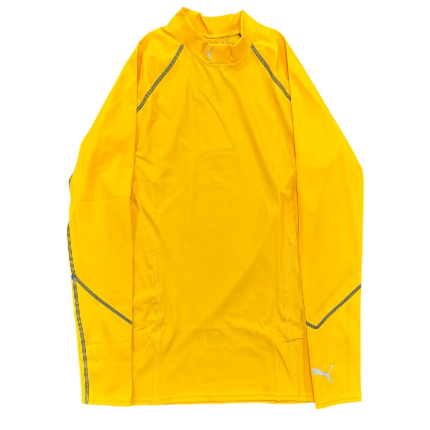 Puma Men's Baselayer Yellow Sports Long Sleeve 2/3
