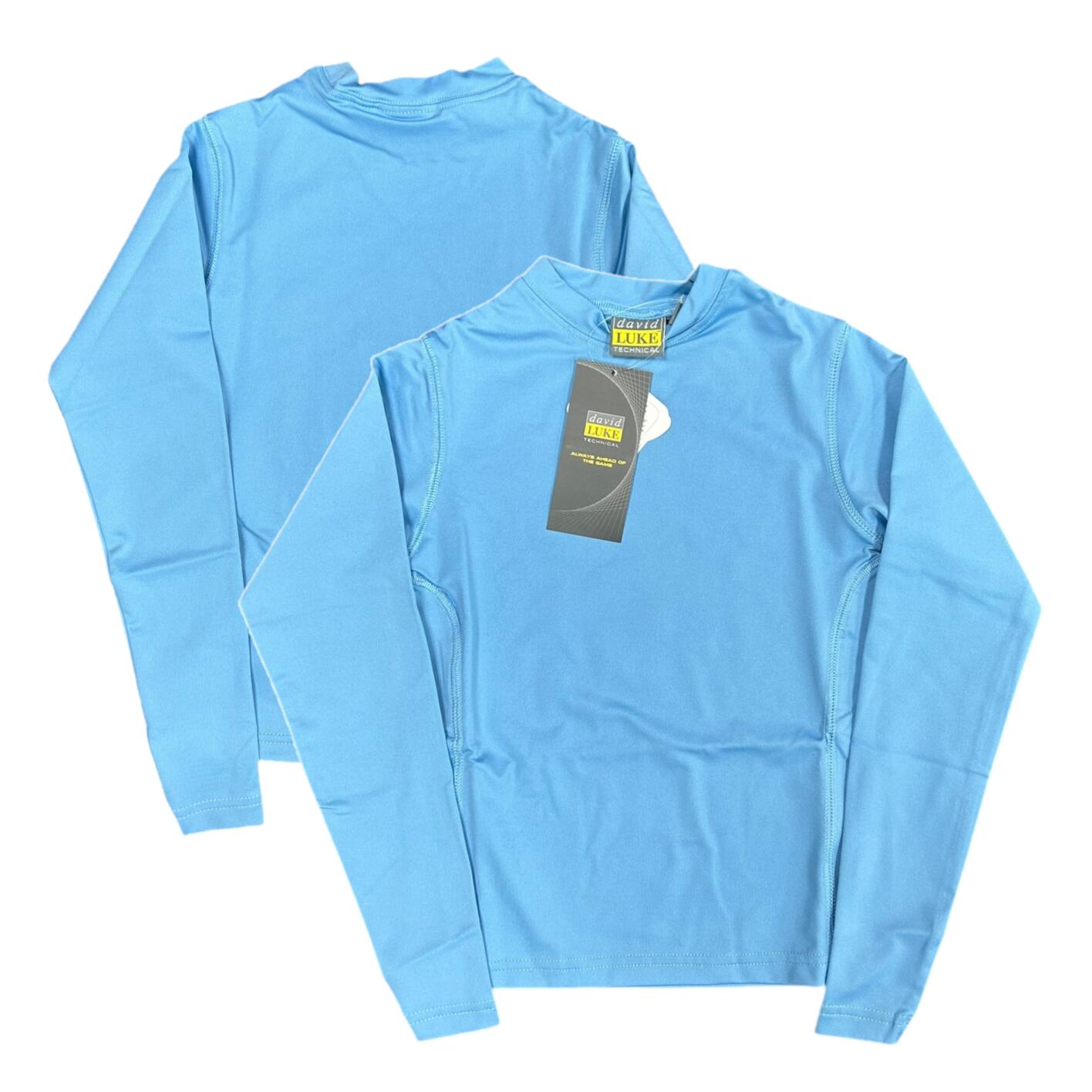 NO BRAND David Luke Kid's Baselayer Top Sports Blue Long Sleeve