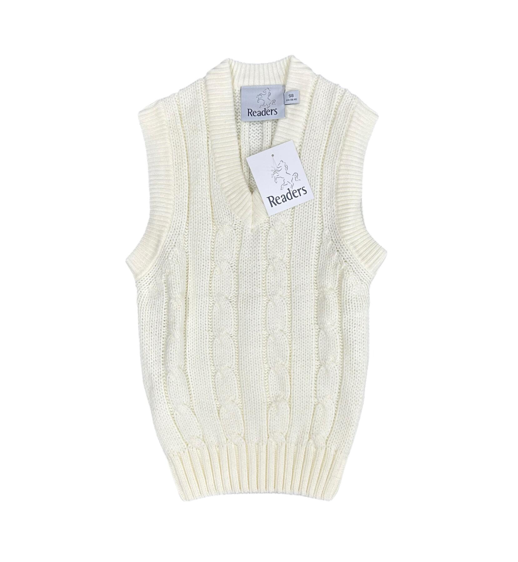 Readers Kid's Cricket Jumper Sleeveless Vest Sweater 2/3