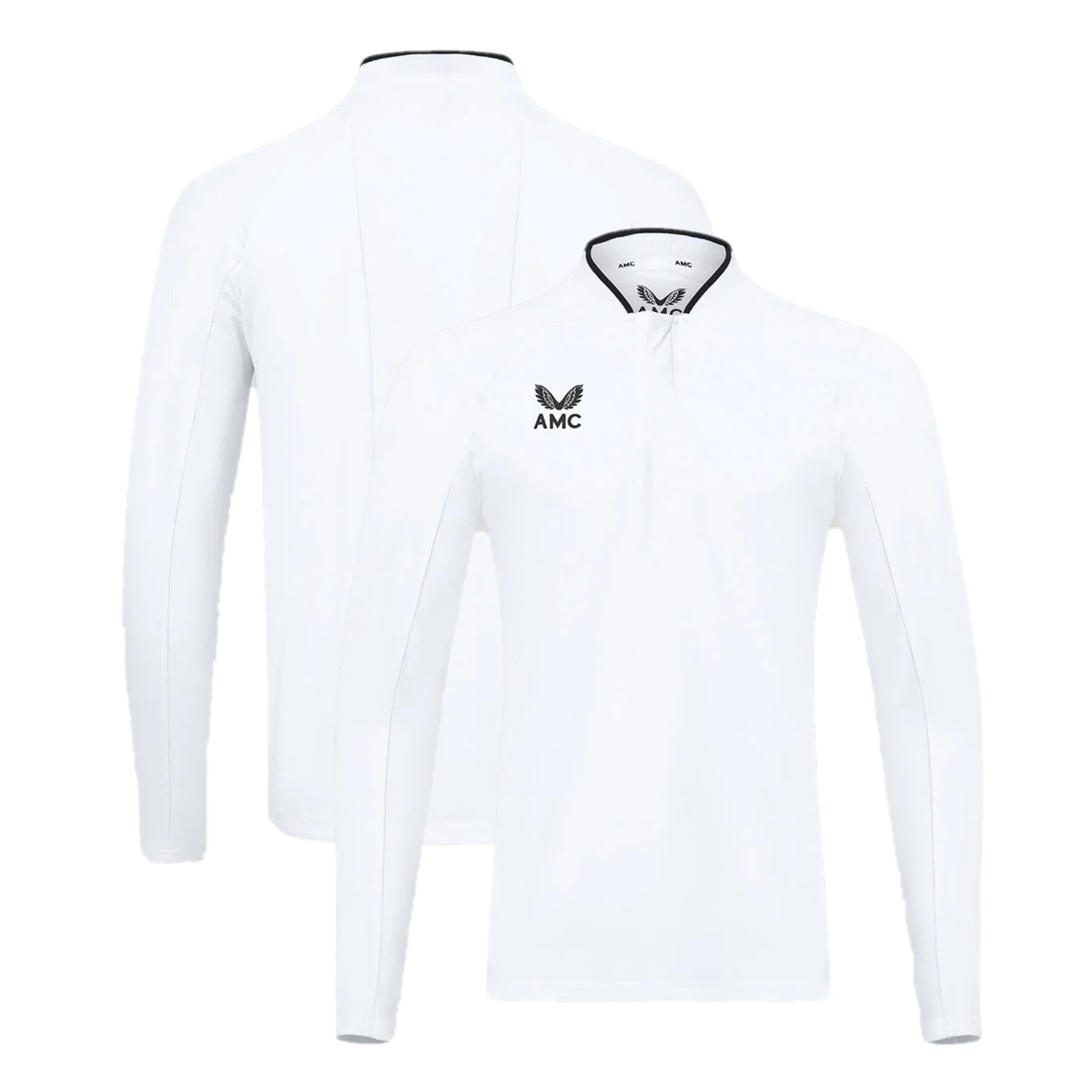 CASTORE Castore Kid's Polo Shirt AMC Logo Tennis Long Sleeve