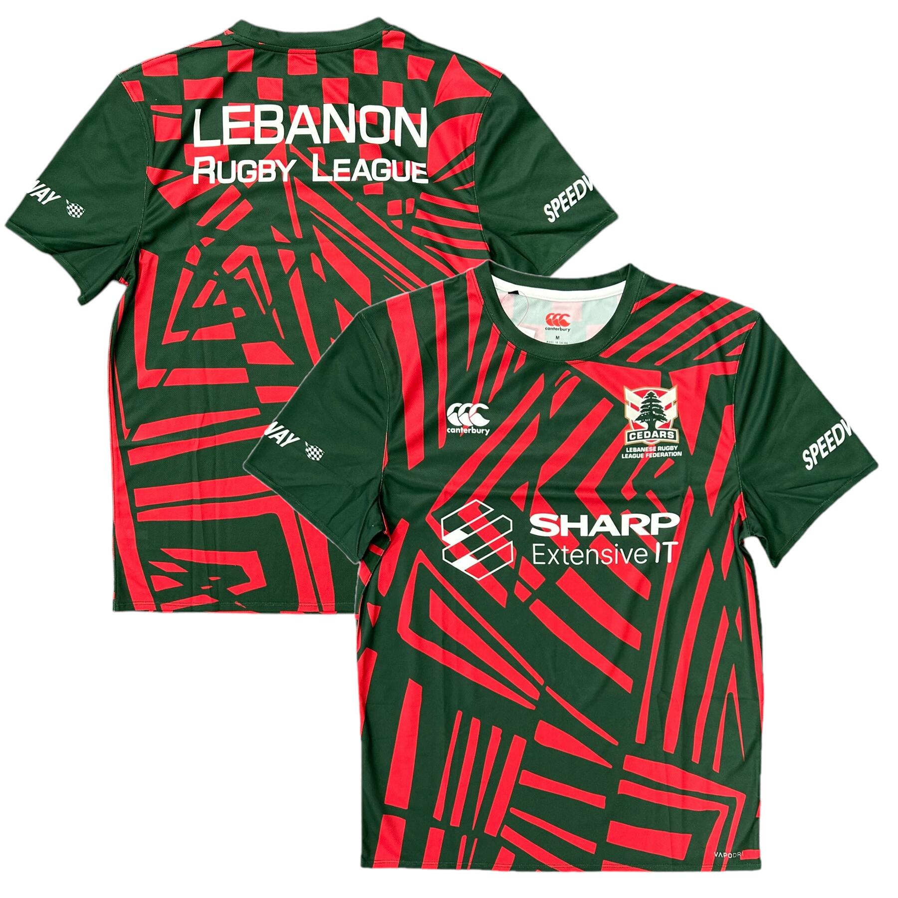 CANTERBURY Lebanon Rugby Men's Shirt Canterbury Training Short Sleeve