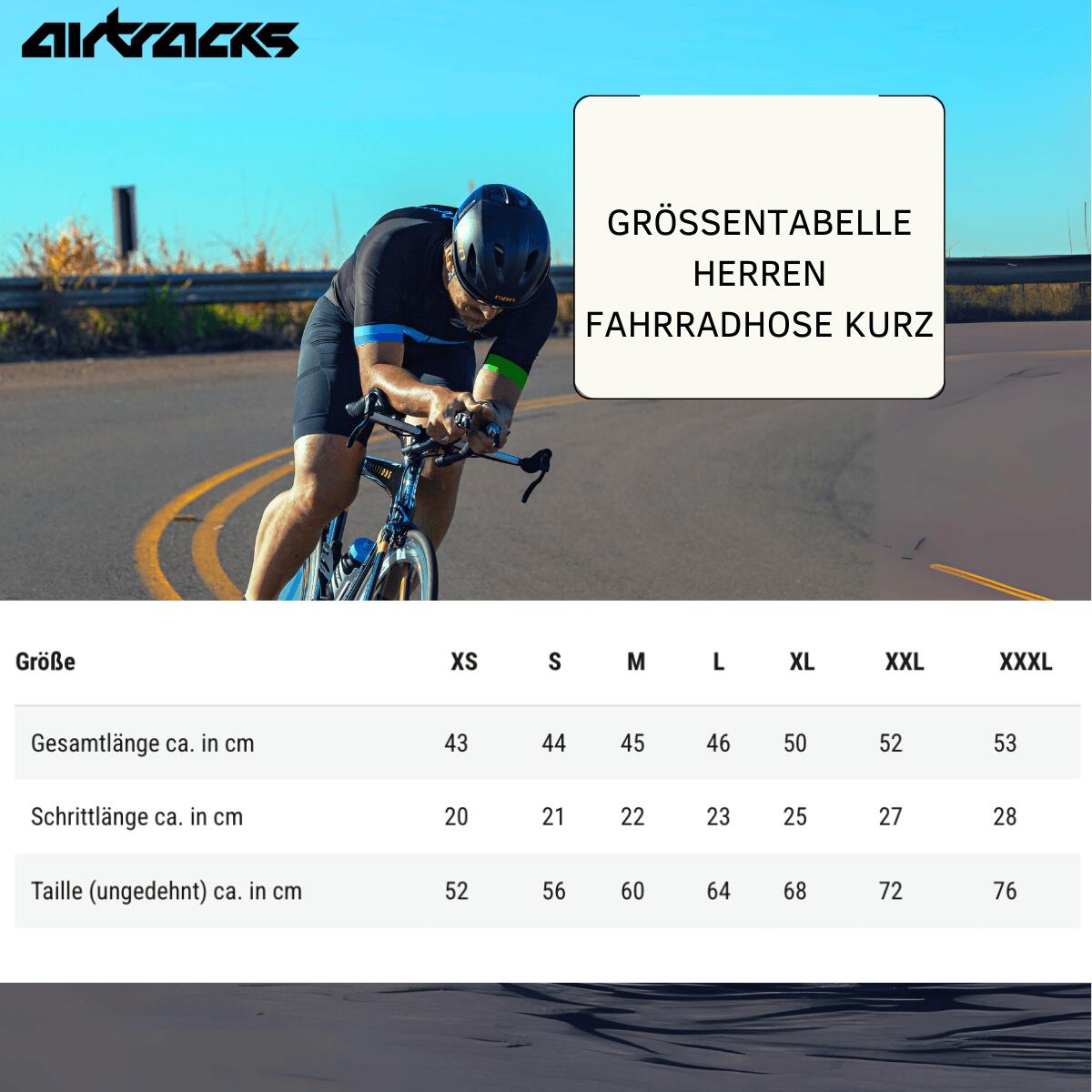 Herren Fahrradhose Kurz Pro T Schwarz 3/4