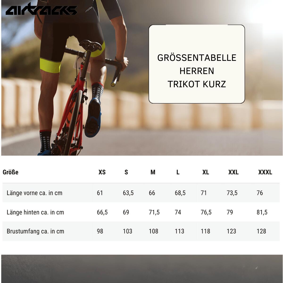 Herren Fahrradtrikot Kurzarm Pro Air Rot 3/4