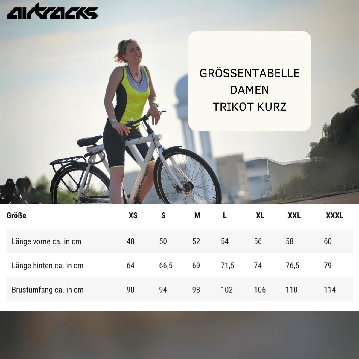 Damen Fahrradtrikot Kurzaram Radtrikot Ärmellos Comfort Line Rot 3/4