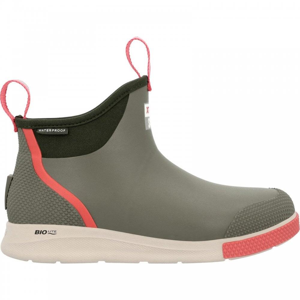 XTRATUF Xtratuf Ankle Deck Boot Sport | Olive | Womens Sports Ankle Deck Boots