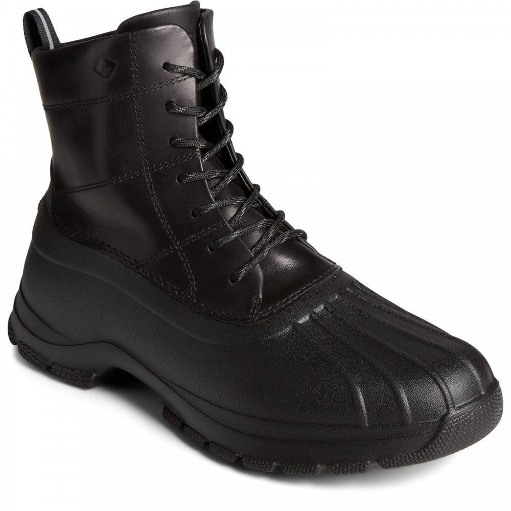 Sperry Duck Float | Black | Warm Lined | Mens Water-Resistant Ankle Bo 3/7