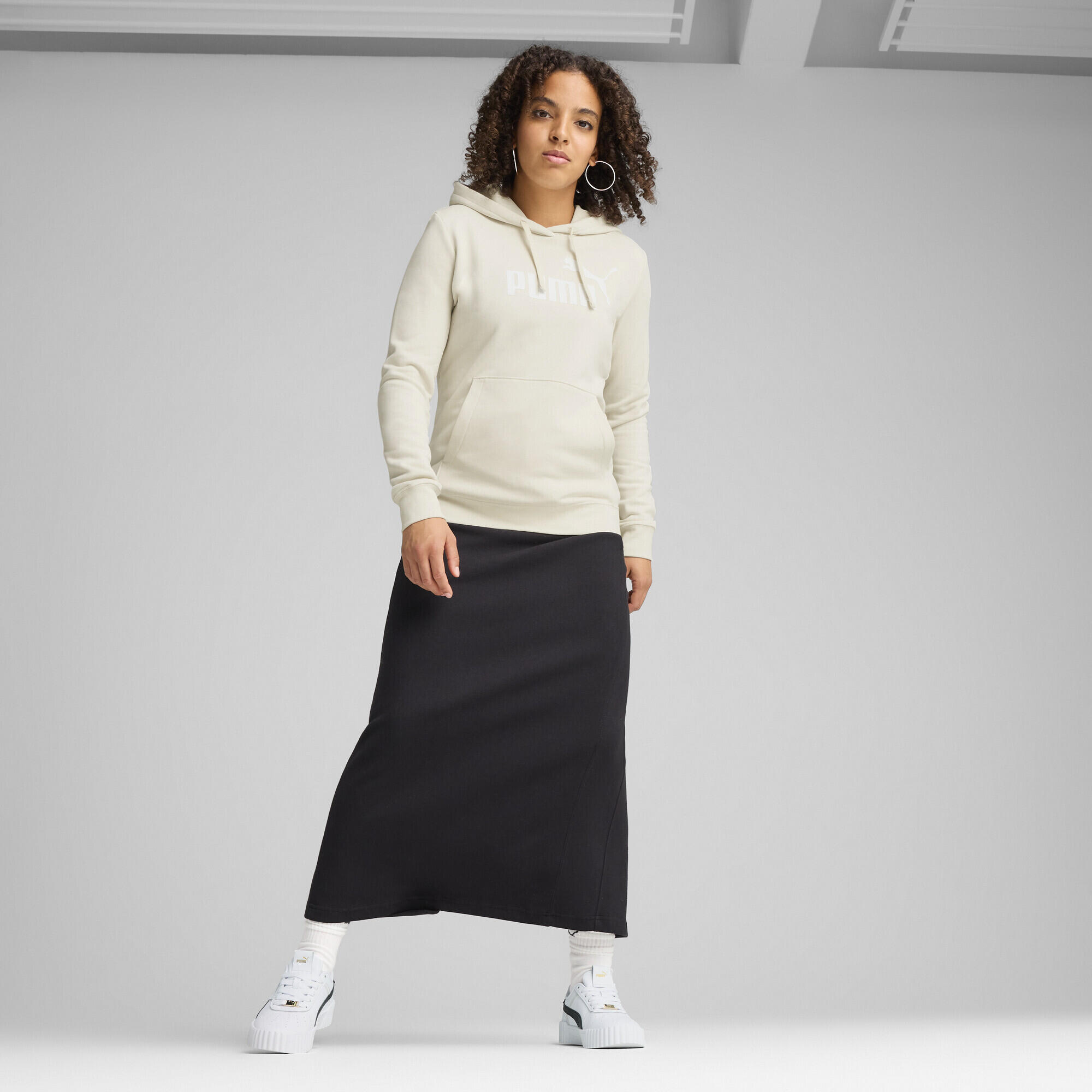Felpa con cappuccio ESS N. 1 Logo da donna PUMA Alpine Snow White 4/7