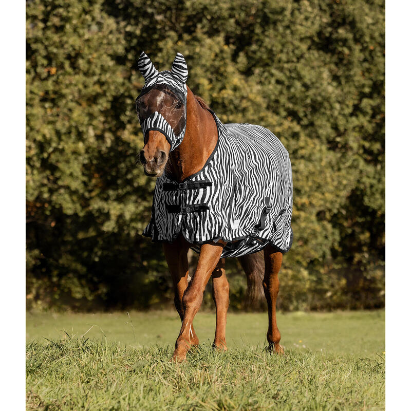 Couverture anti-mouches pour cheval Waldhausen Zebra