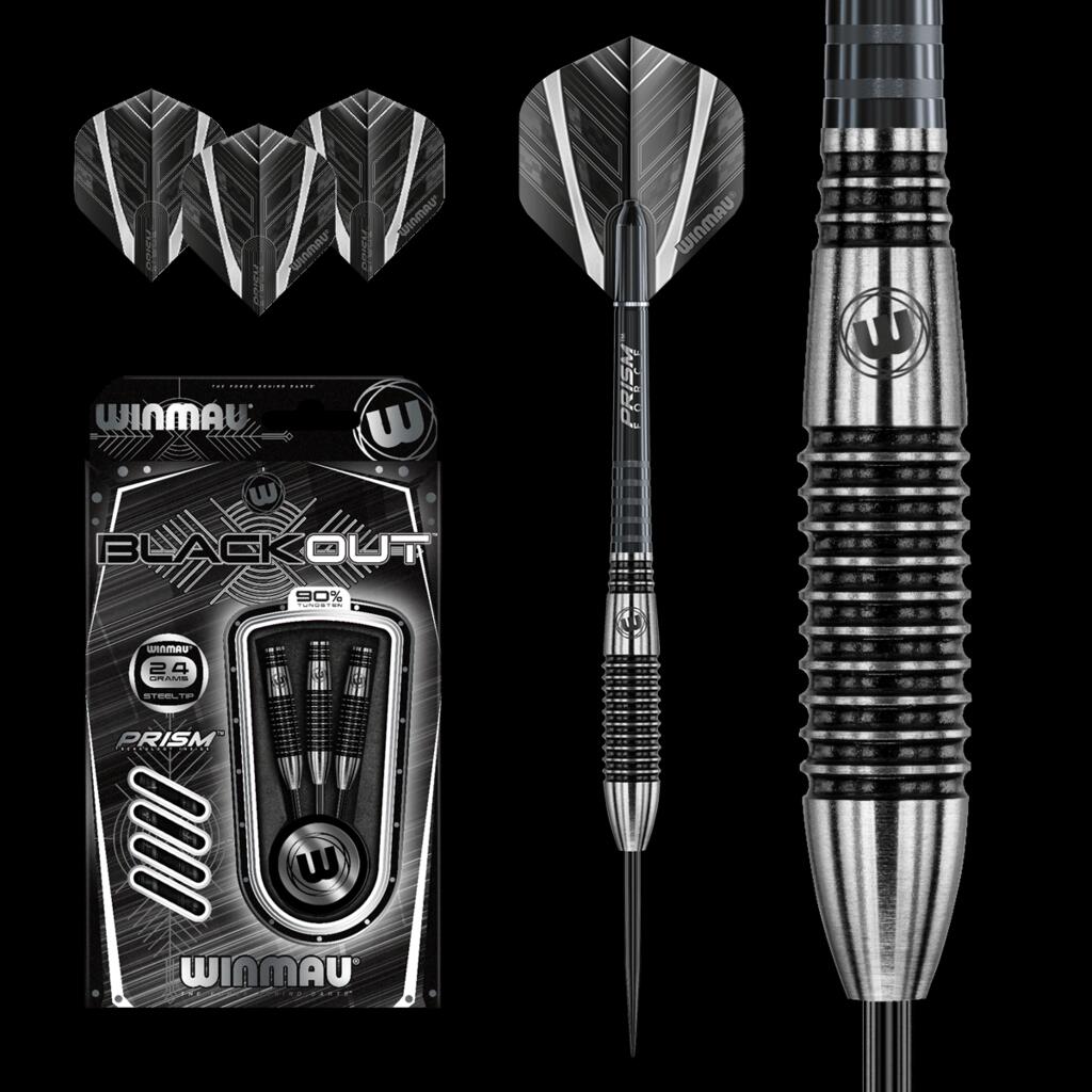 Freccette Winmau Blackout 90% Tungsteno 24G 2/7