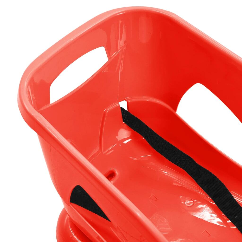 VidaXL traîneau avec siège 102,5 x 40 x 23 cm rouge 5/7