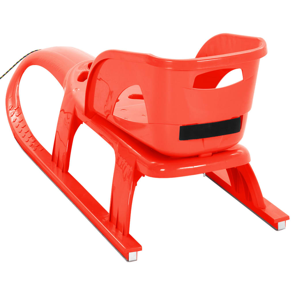 VidaXL traîneau avec siège 102,5 x 40 x 23 cm rouge 4/7