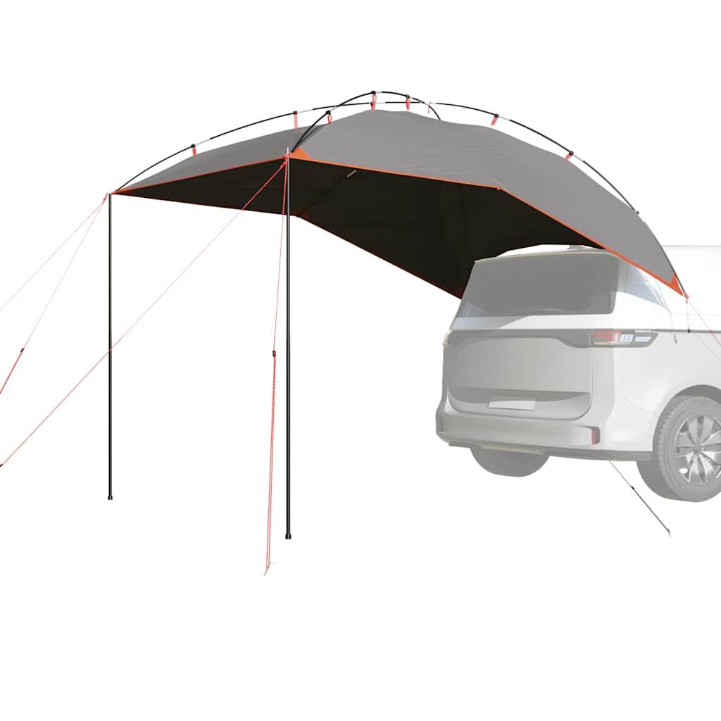 Vidaxl - Vidaxl Tente De Voiture Étanche En Gris Et Orange Pour Campings Aventureux - Tente - Gris|incolore|orange - 4 Places - Decathlon
