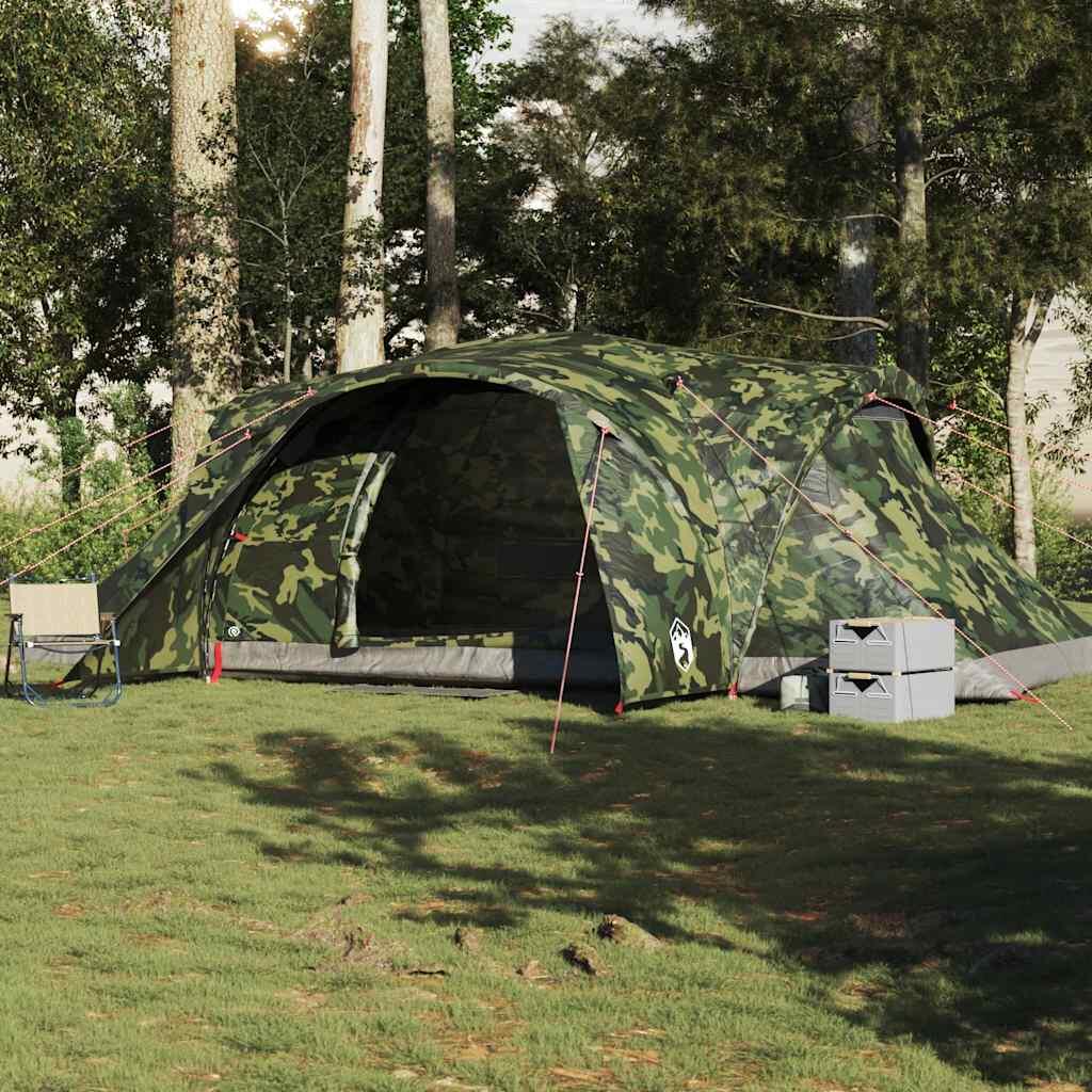 VidaXL Tenda a cupola 6 posti impermeabile camouflage 3/4