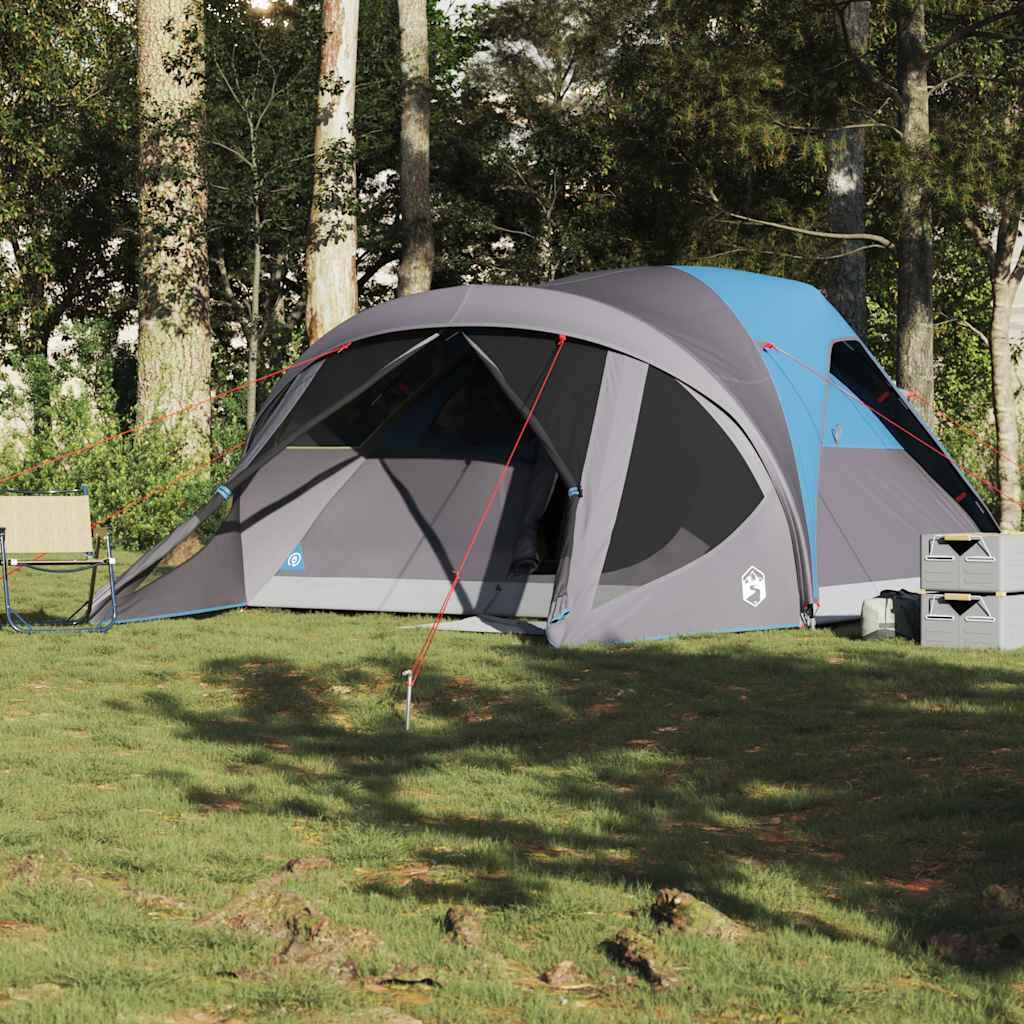 tenda a tunnel VidaXL 6 posti blu 3/4
