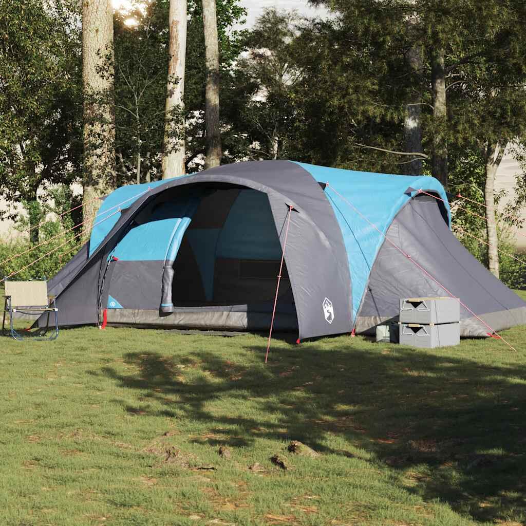 VidaXL tenda a cupola 6 persone impermeabile blu 3/4