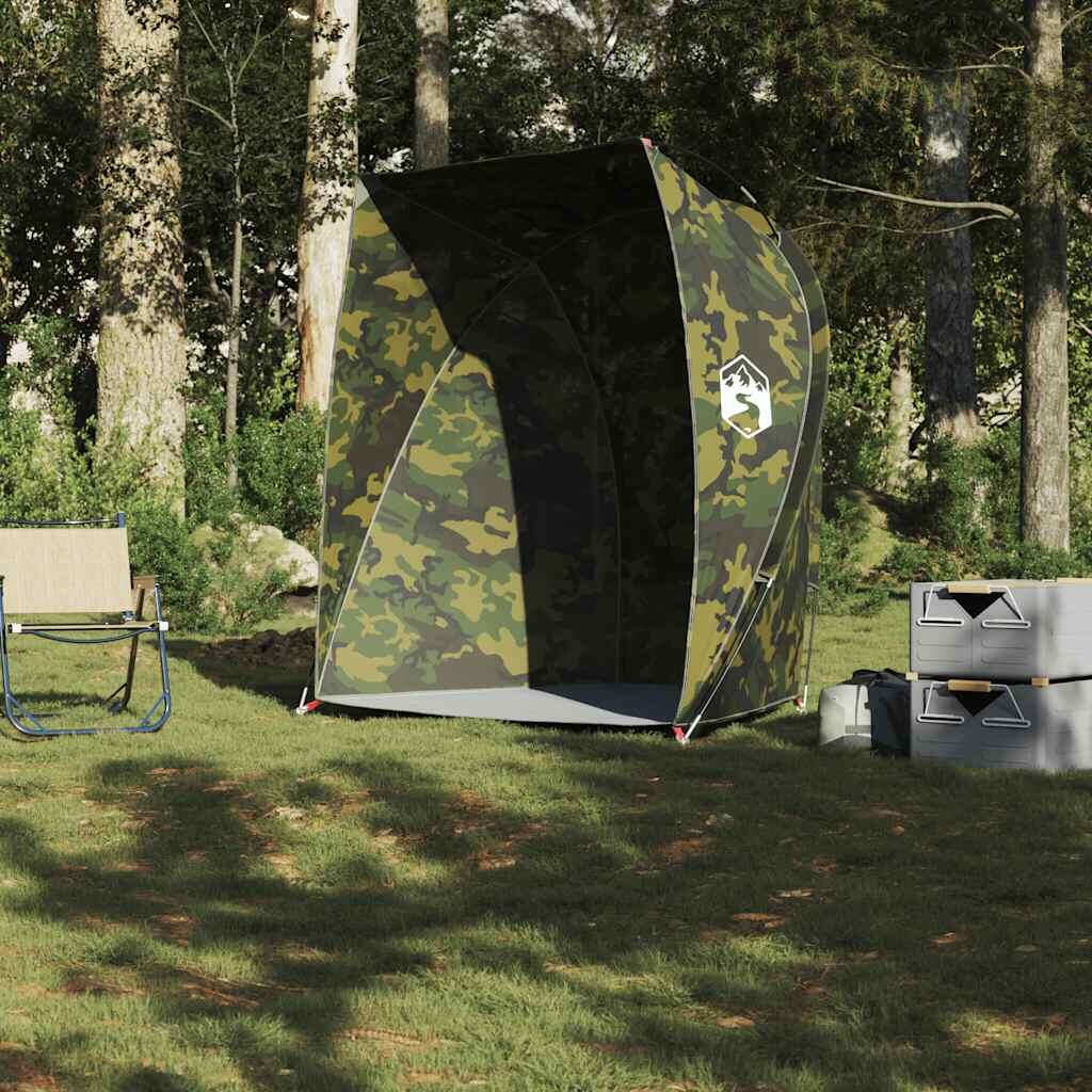Tenda da pesca VidaXL mimetica impermeabile 3/4
